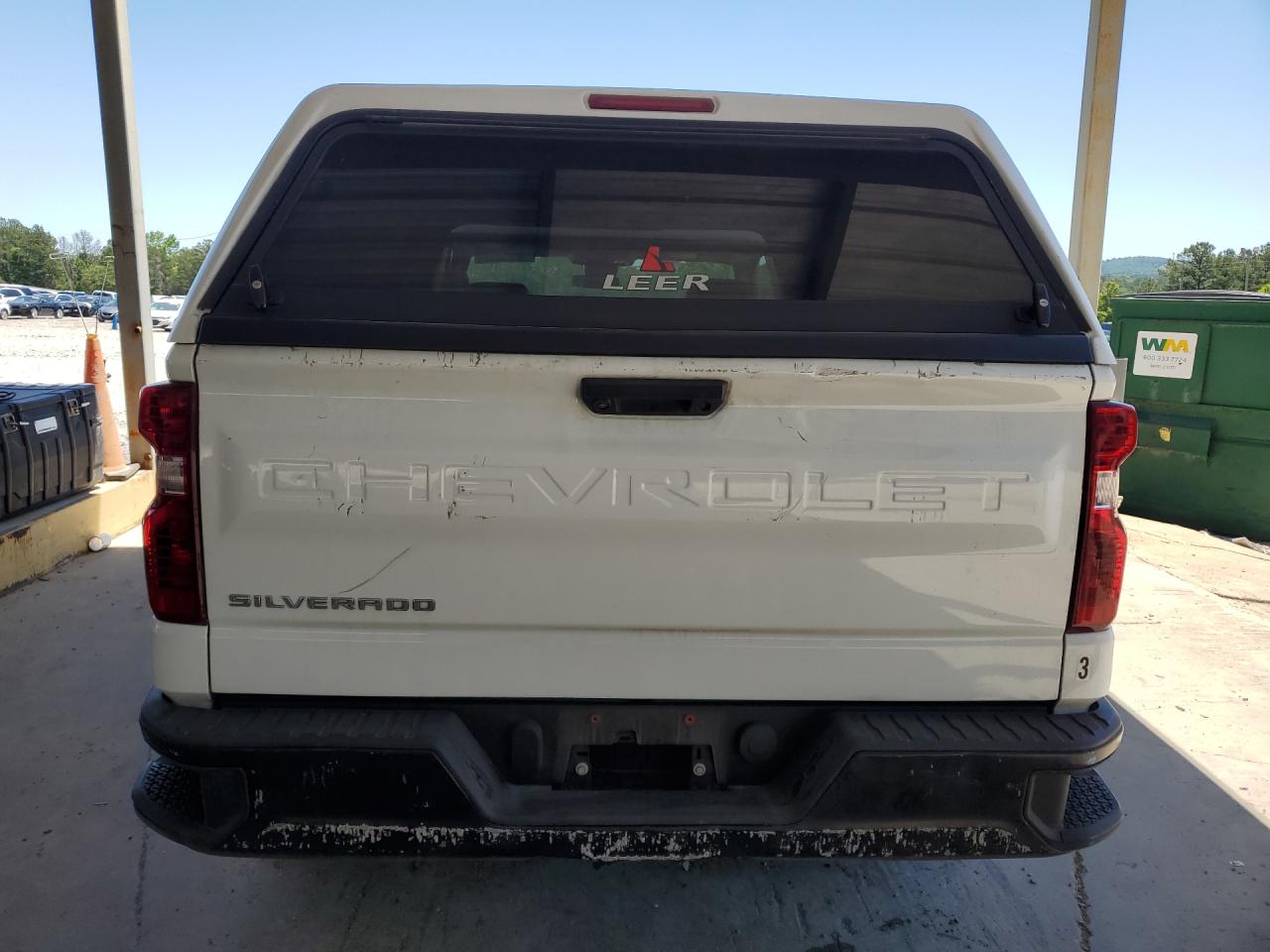 2023 Chevrolet Silverado C1500 White vin: 3GCNAAEK2PG338718 Damage: Tailgate, Dent(S) W/ Paint Dmg, > 12 Inches