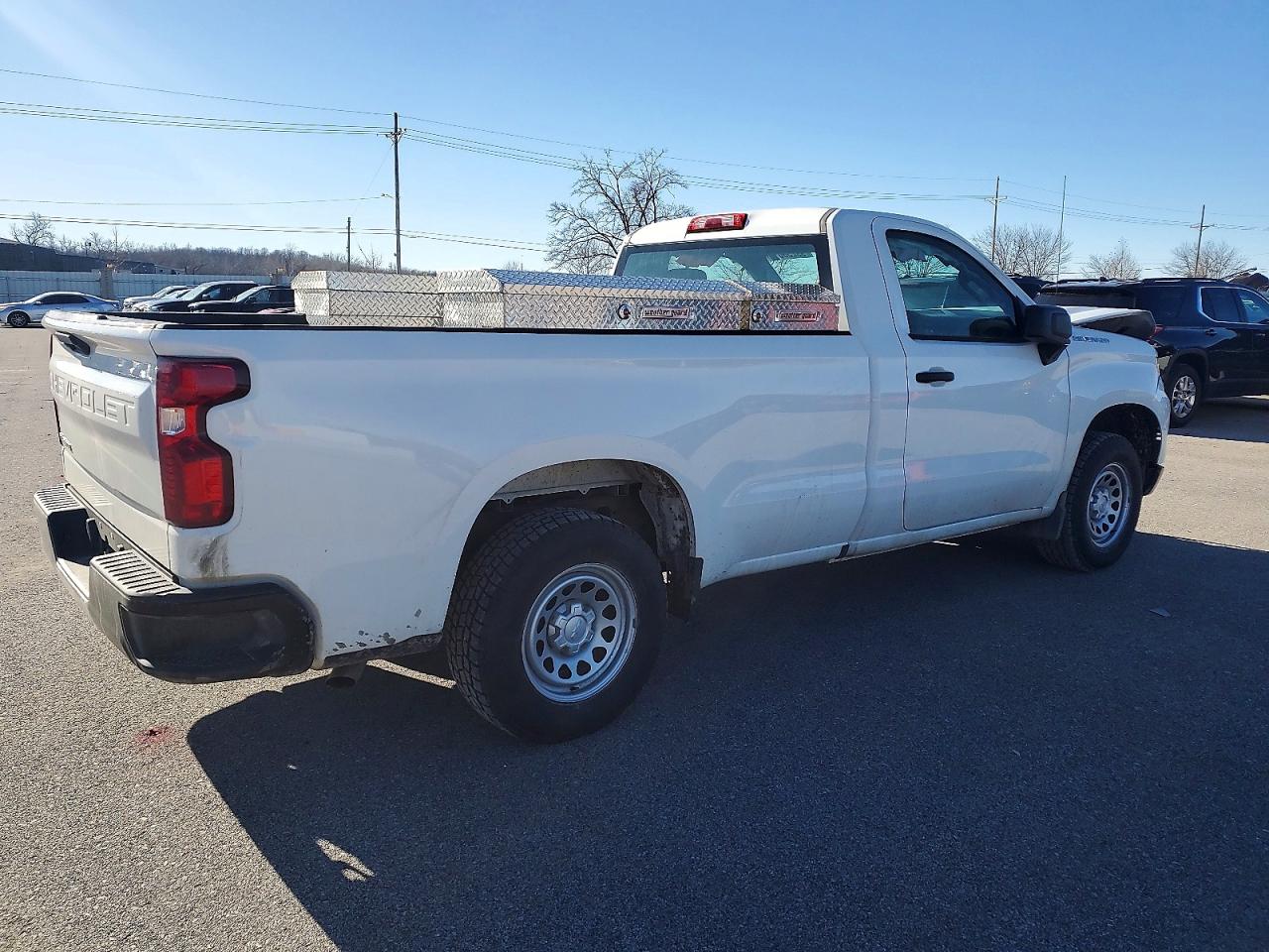 2024 Chevrolet Silverado C1500 White vin: 3GCNAAEK4RG353790