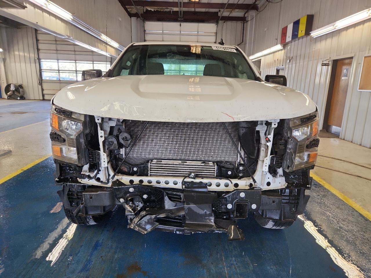 2023 Chevrolet Silverado C1500 White vin: 3GCNAAEK6PG353920 Damage: Grille, Missing, Replacement Required
