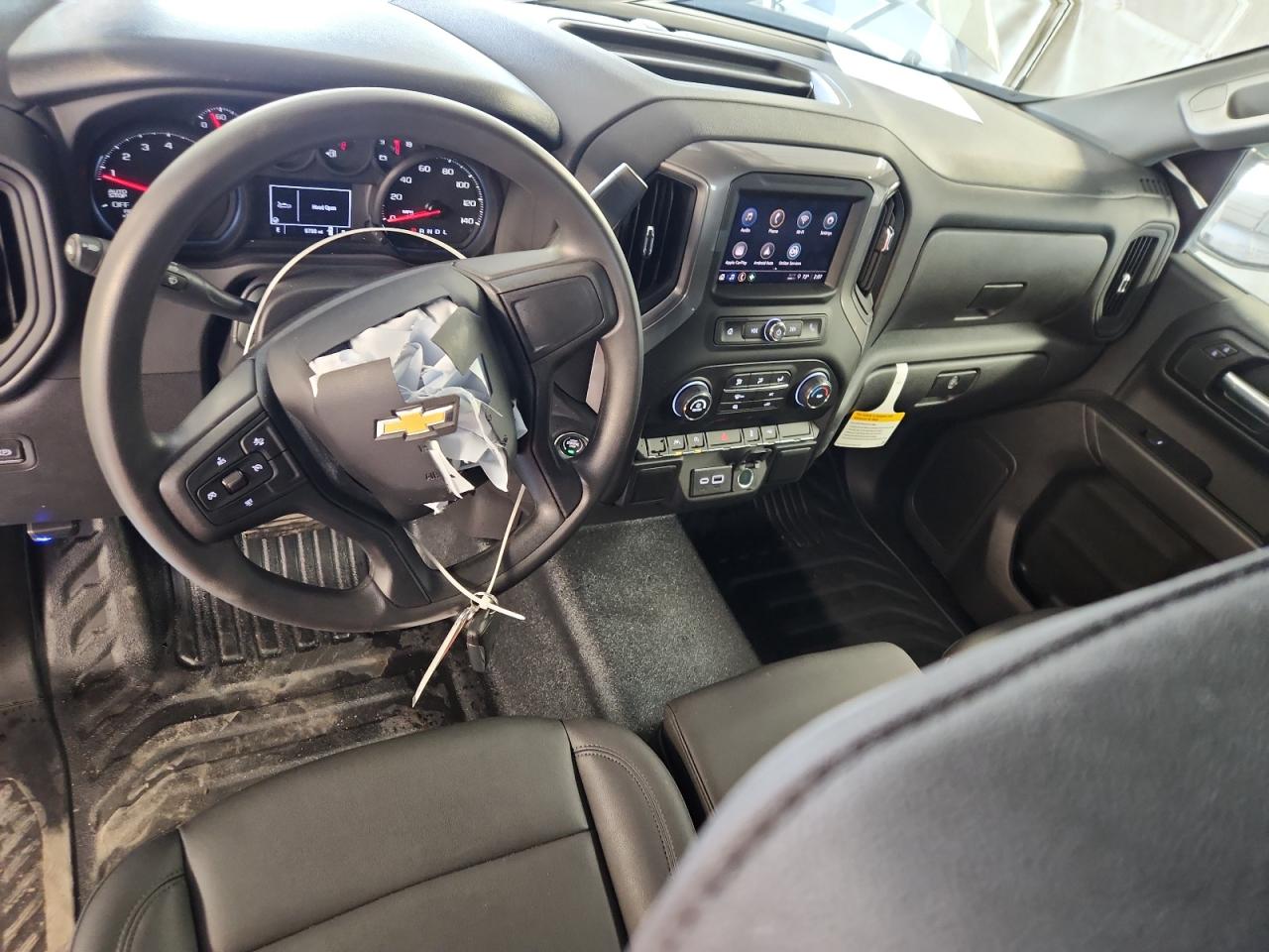 2026 Chevrolet Silverado C1500 White vin: 3GCNAAEKXTG225352 Damage: Airbag - Front Left, Deployed, Replacement Required