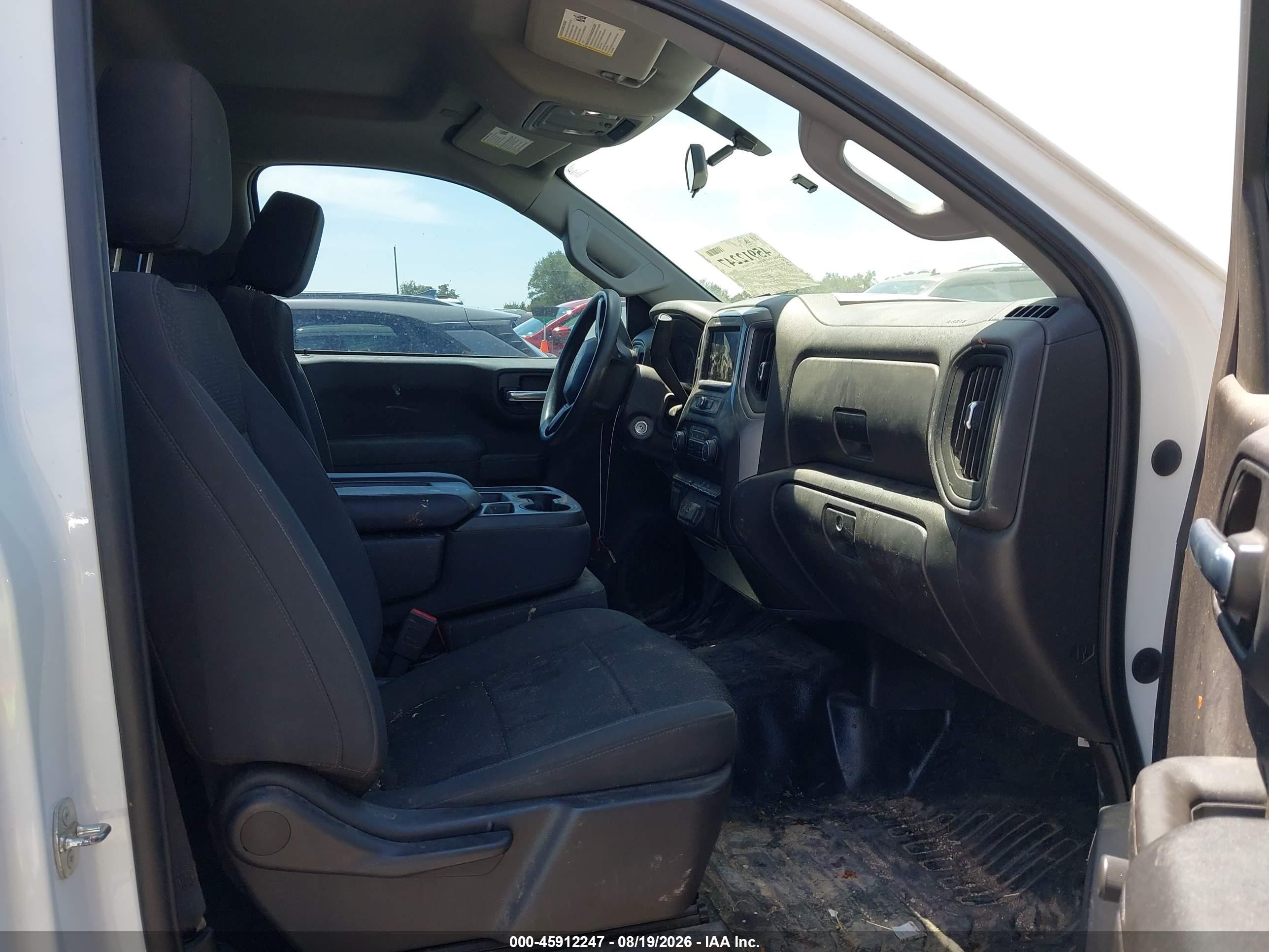 2021 Chevrolet Silverado 1500 2wd  Long Bed Wt Белый vin: 3GCNWAEH9MG297425