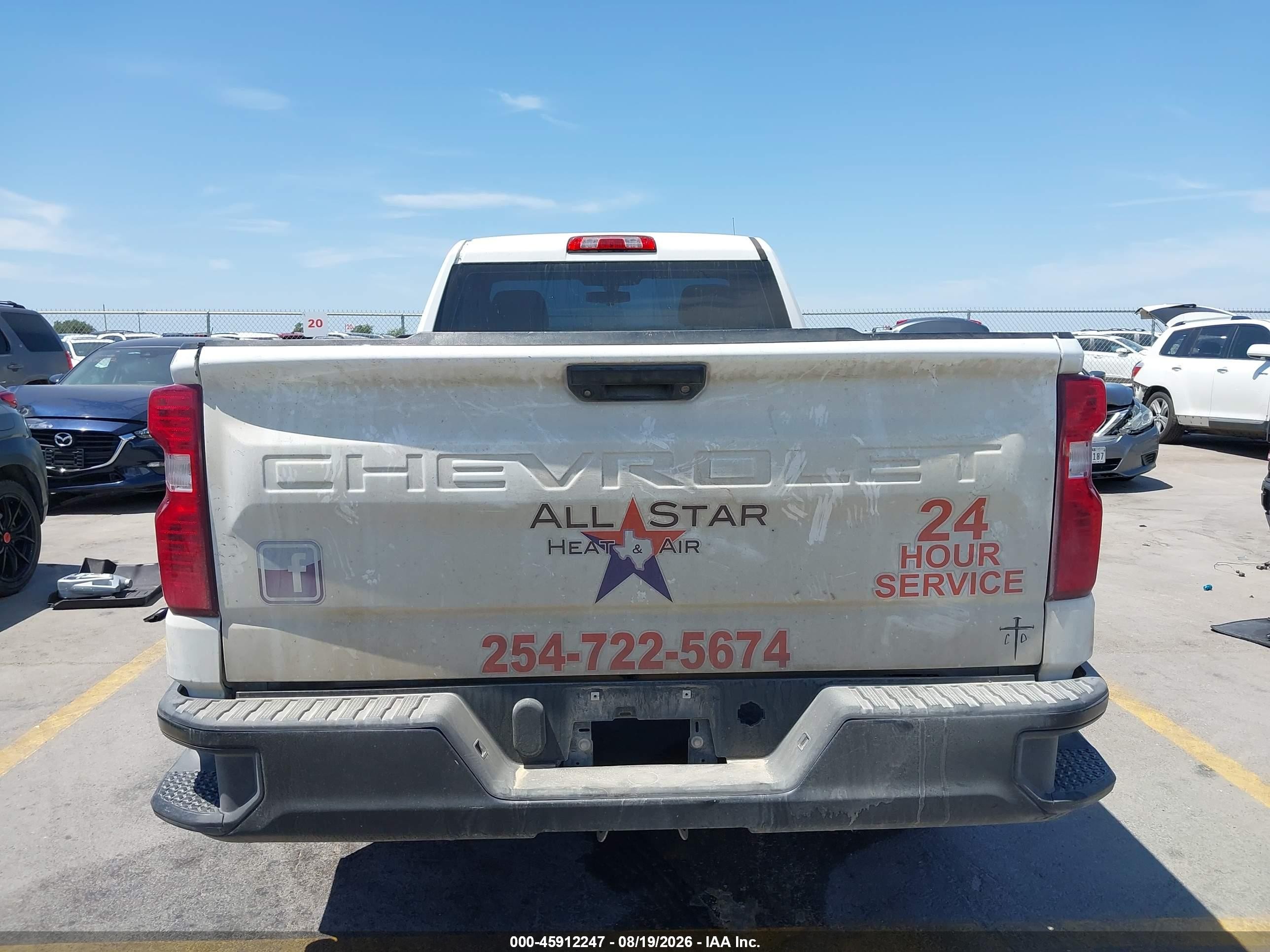 2021 Chevrolet Silverado 1500 2wd  Long Bed Wt Белый vin: 3GCNWAEH9MG297425
