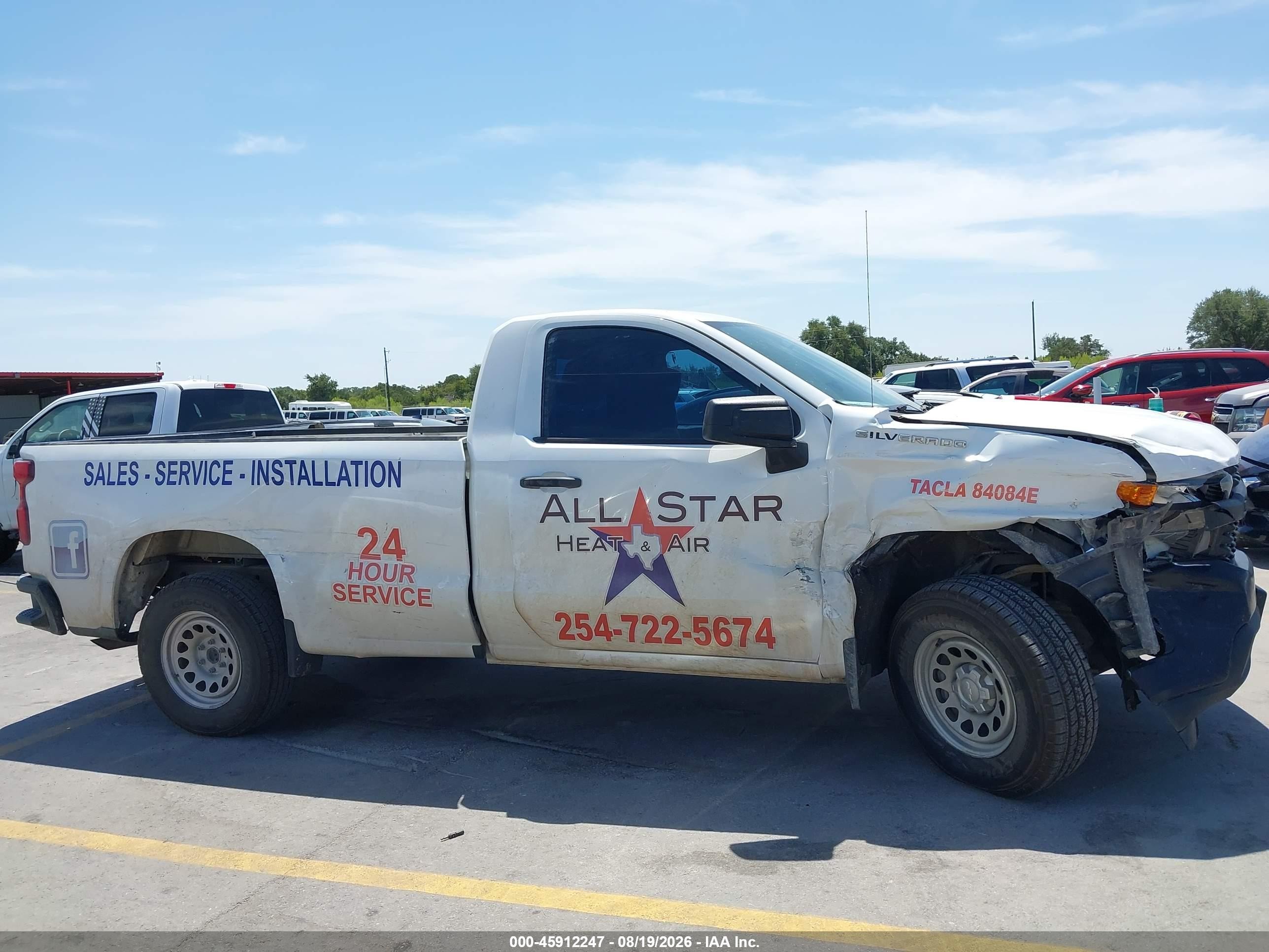 2021 Chevrolet Silverado 1500 2wd  Long Bed Wt Белый vin: 3GCNWAEH9MG297425