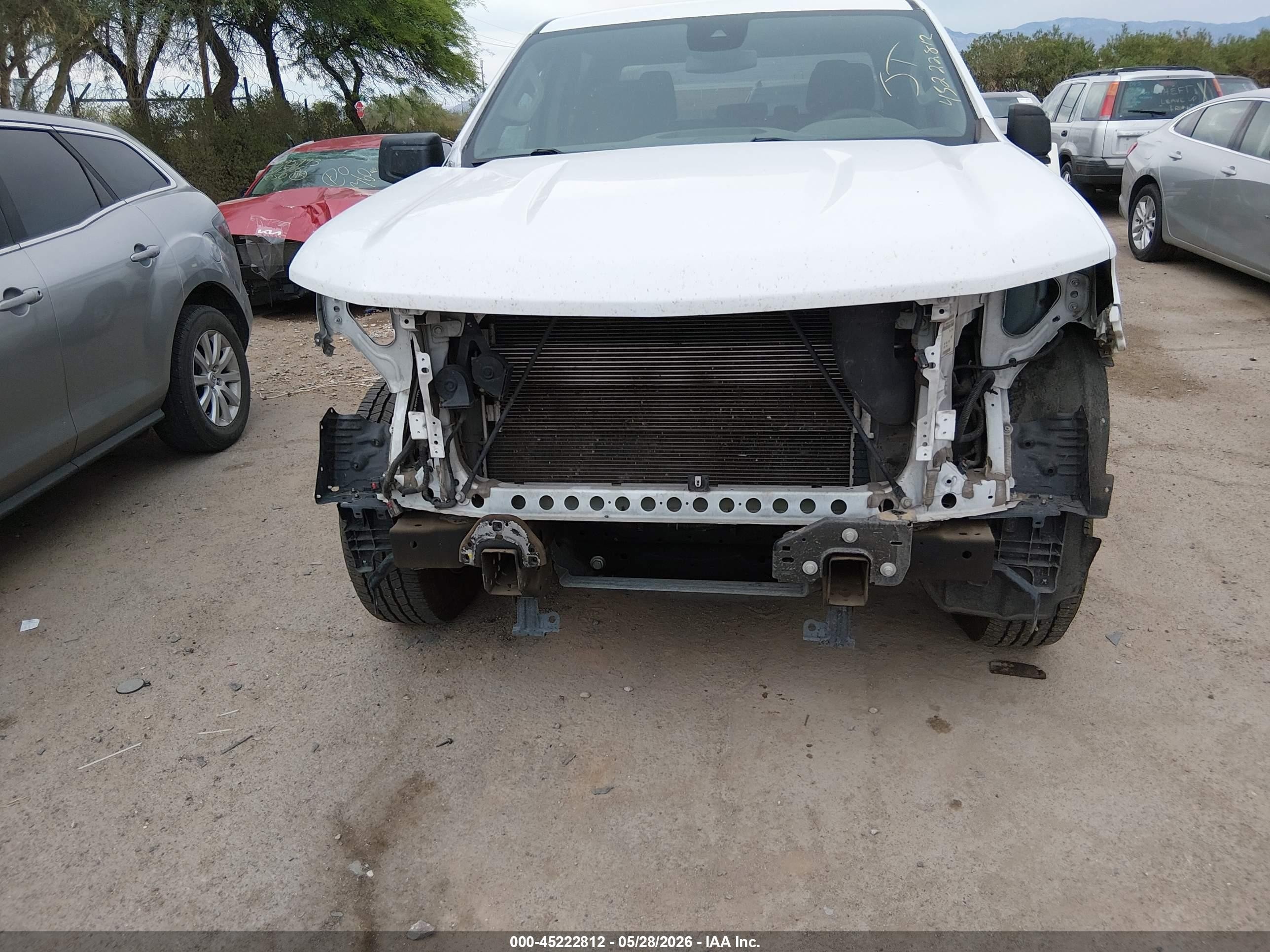 2022 Chevrolet Silverado 1500 2wd  Standard Bed Wt Белый vin: 3GCPAAED1NG574283