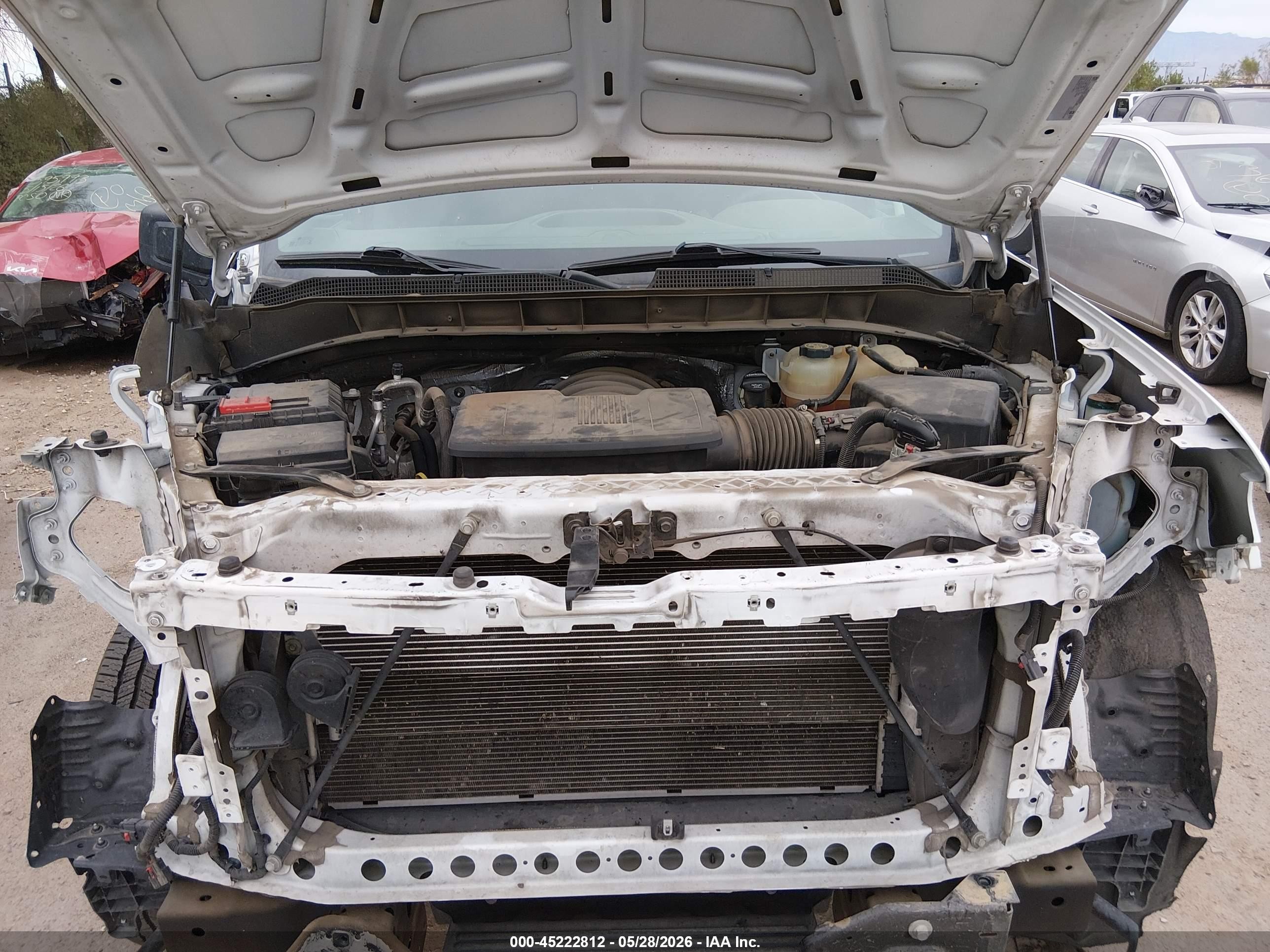2022 Chevrolet Silverado 1500 2wd  Standard Bed Wt Белый vin: 3GCPAAED1NG574283