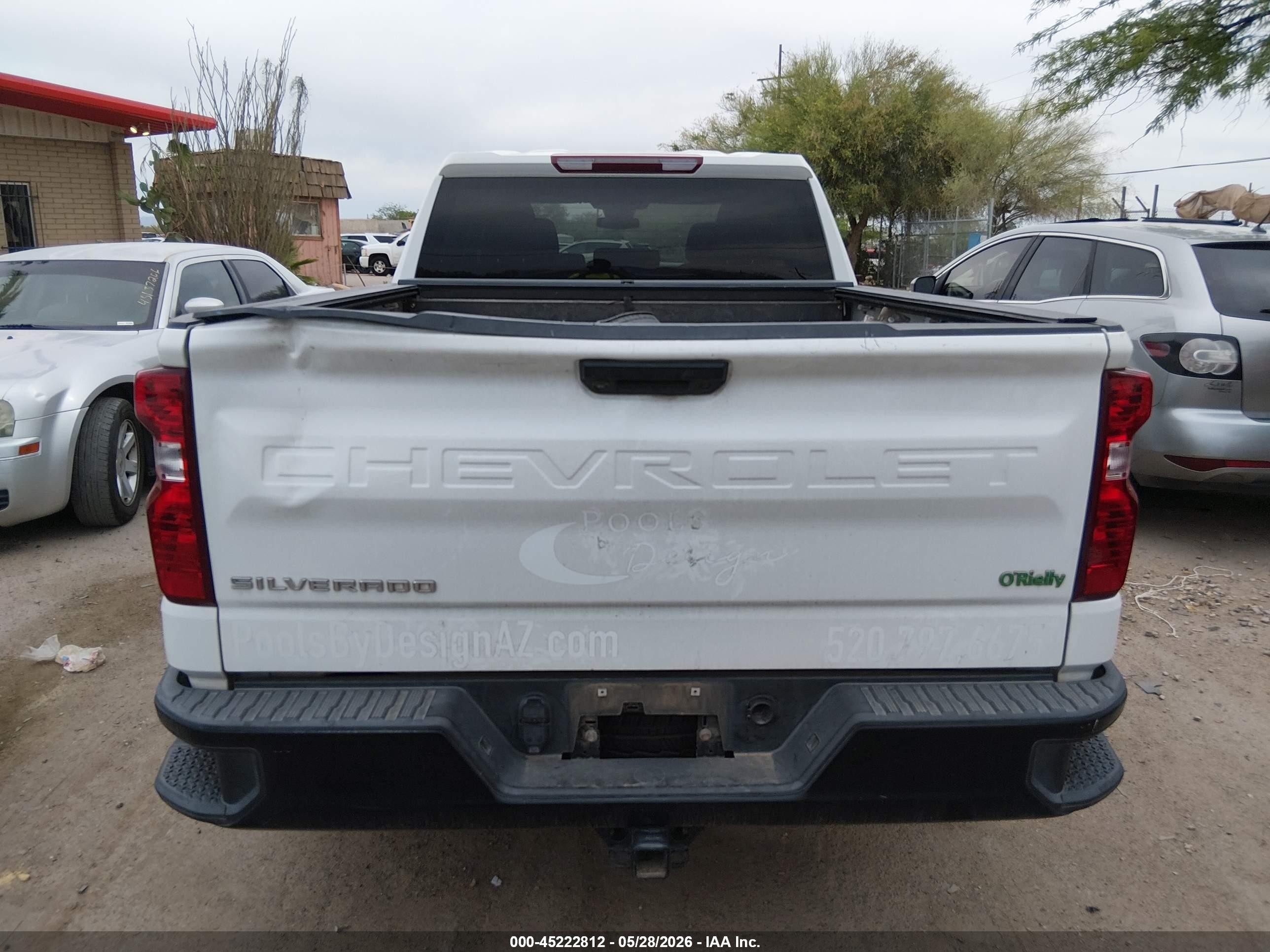 2022 Chevrolet Silverado 1500 2wd  Standard Bed Wt Белый vin: 3GCPAAED1NG574283