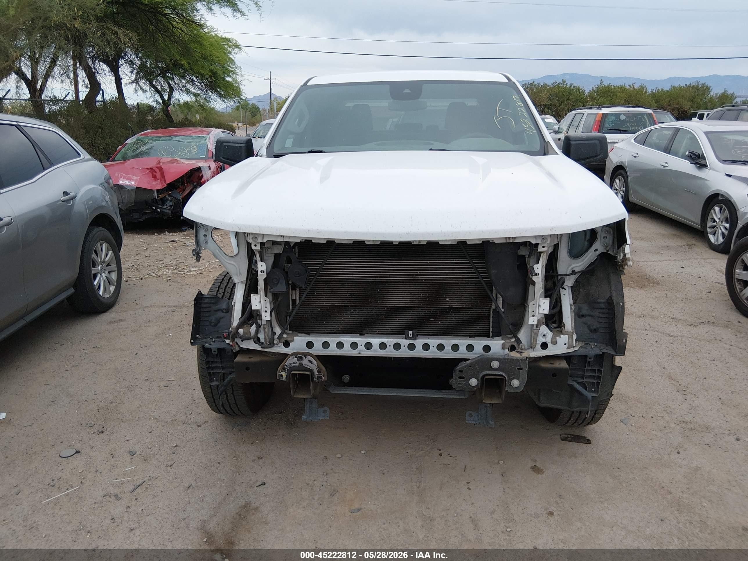 2022 Chevrolet Silverado 1500 2wd  Standard Bed Wt Белый vin: 3GCPAAED1NG574283