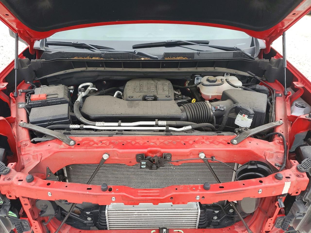 2025 Chevrolet Silverado C1500 Custom Red vin: 3GCPABEK3SG278245