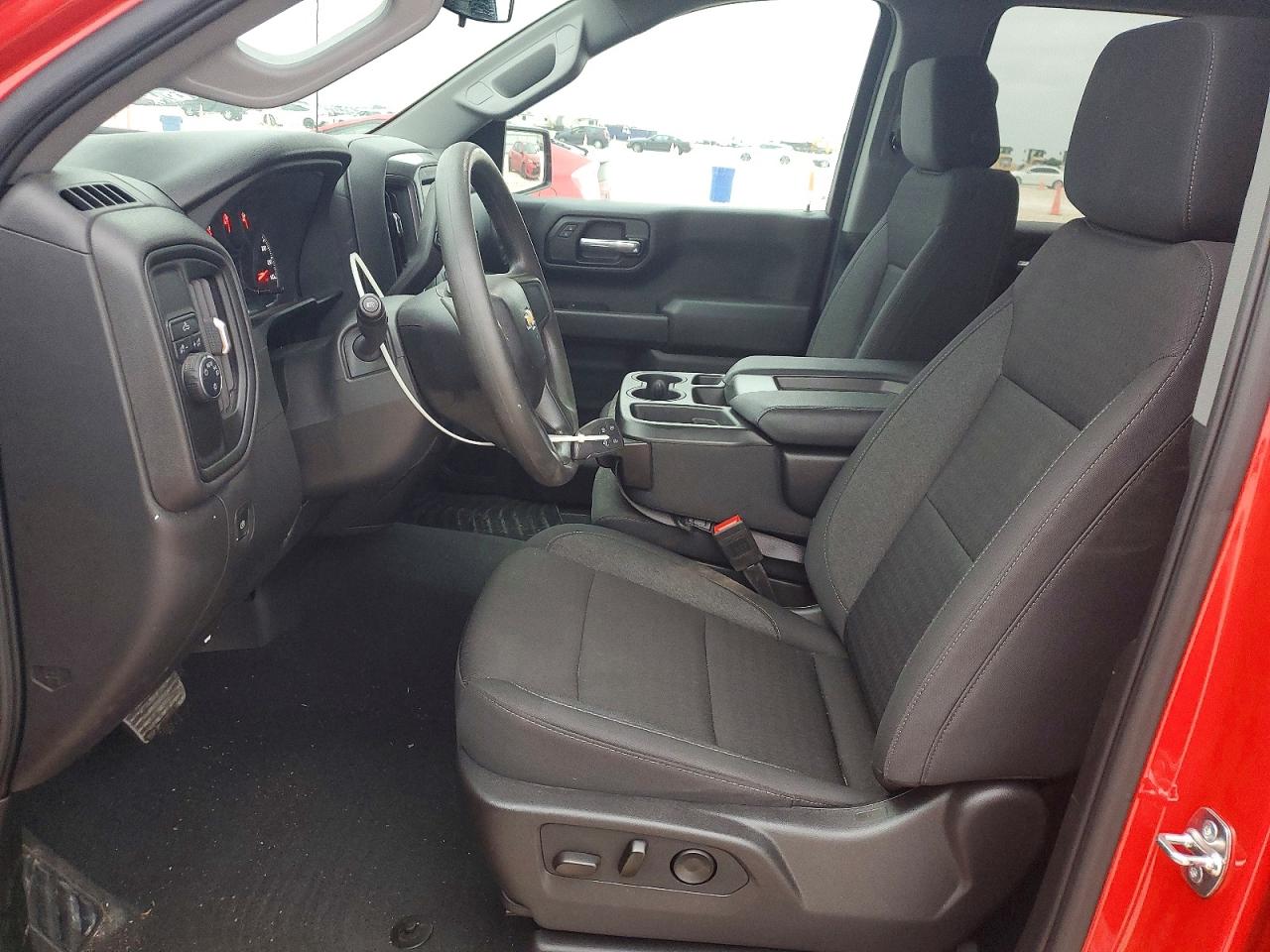 2025 Chevrolet Silverado C1500 Custom Red vin: 3GCPABEK3SG278245