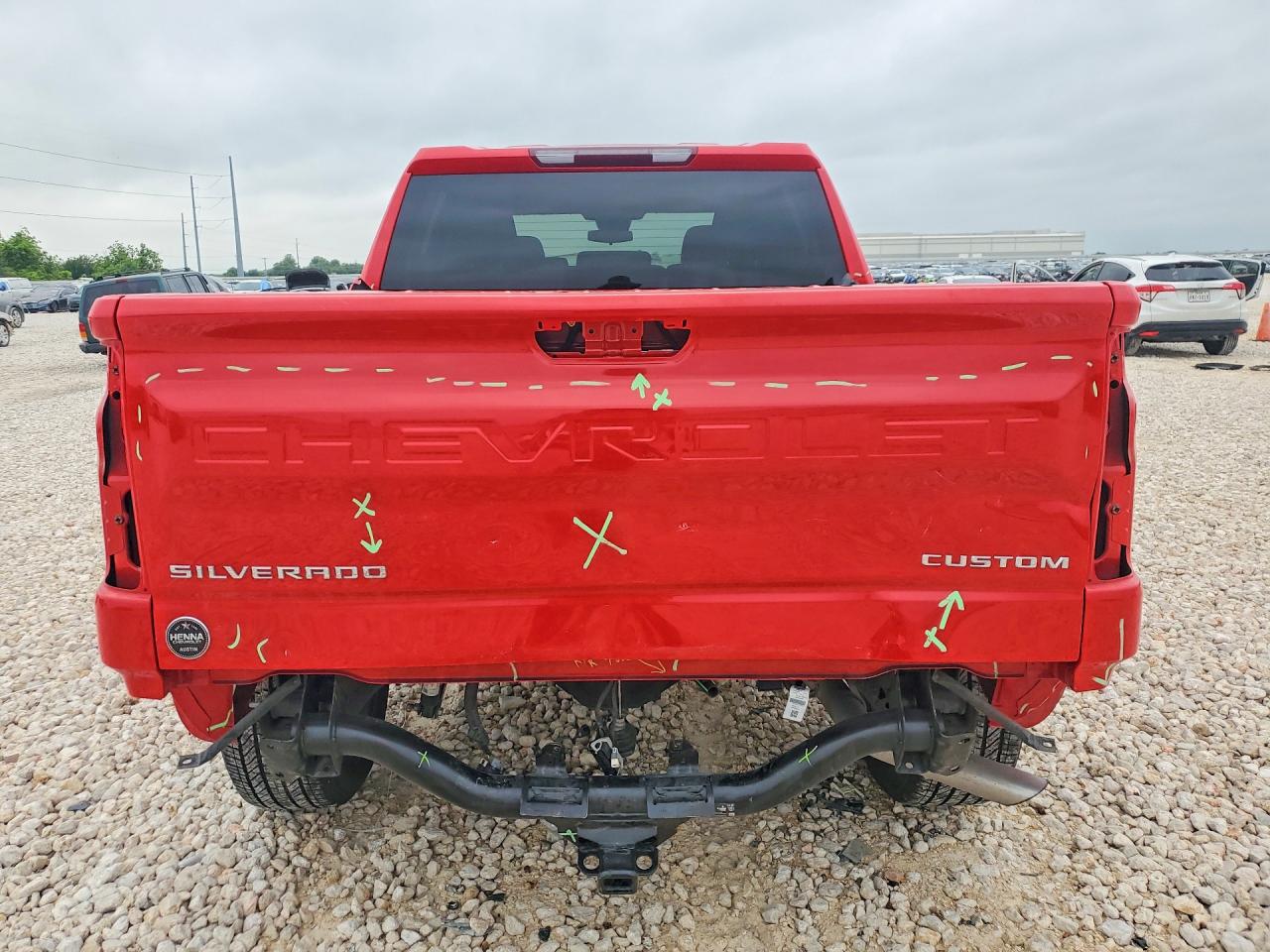 2025 Chevrolet Silverado C1500 Custom Red vin: 3GCPABEK3SG278245