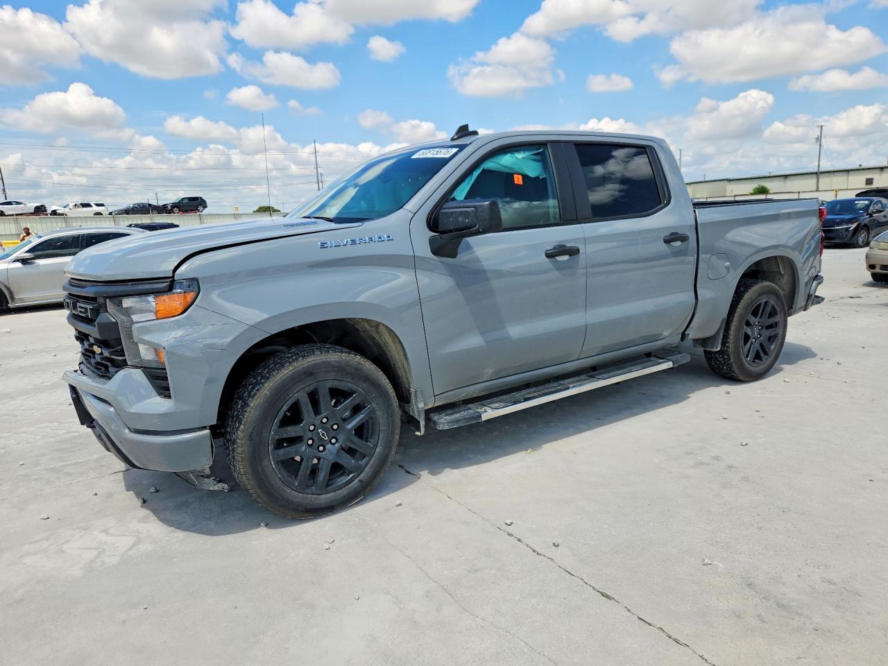 2025 Chevrolet Silverado C1500 Custom Gray vin: 3GCPABEK7SG103464
