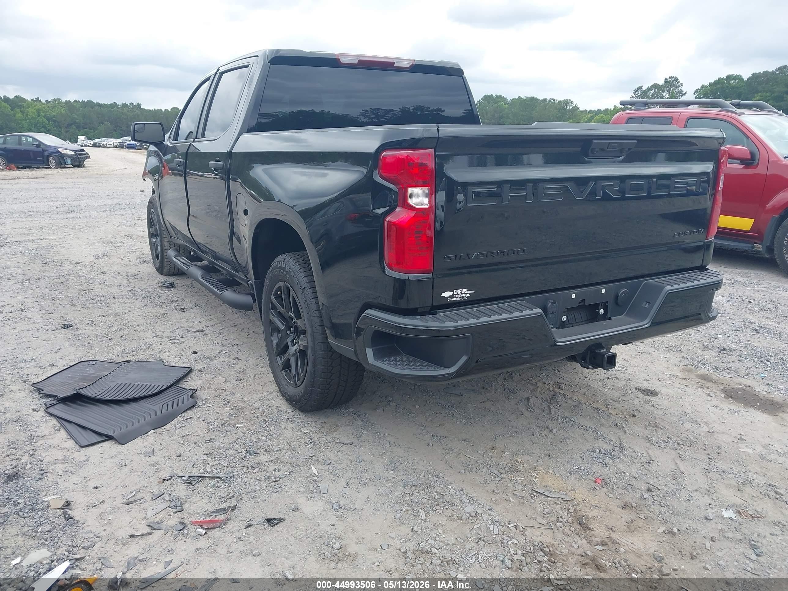 2026 Chevrolet Silverado 1500 2wd  Short Bed Custom Black vin: 3GCPABEK8TG188915