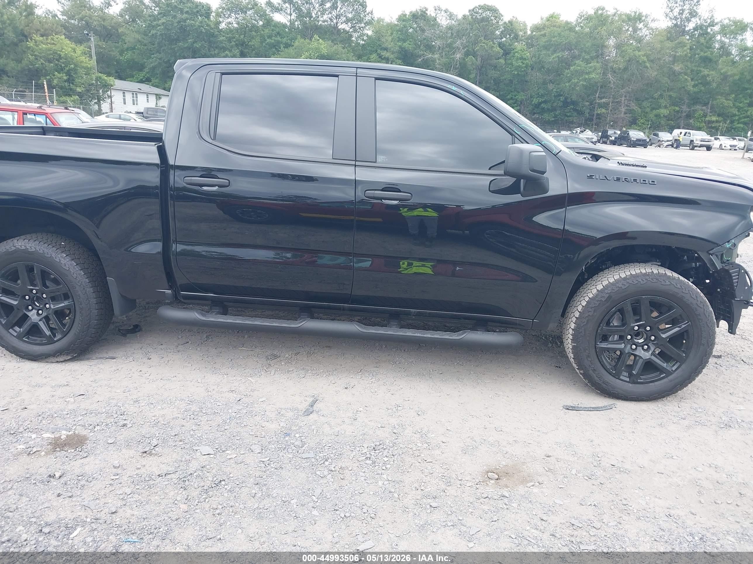 2026 Chevrolet Silverado 1500 2wd  Short Bed Custom Black vin: 3GCPABEK8TG188915