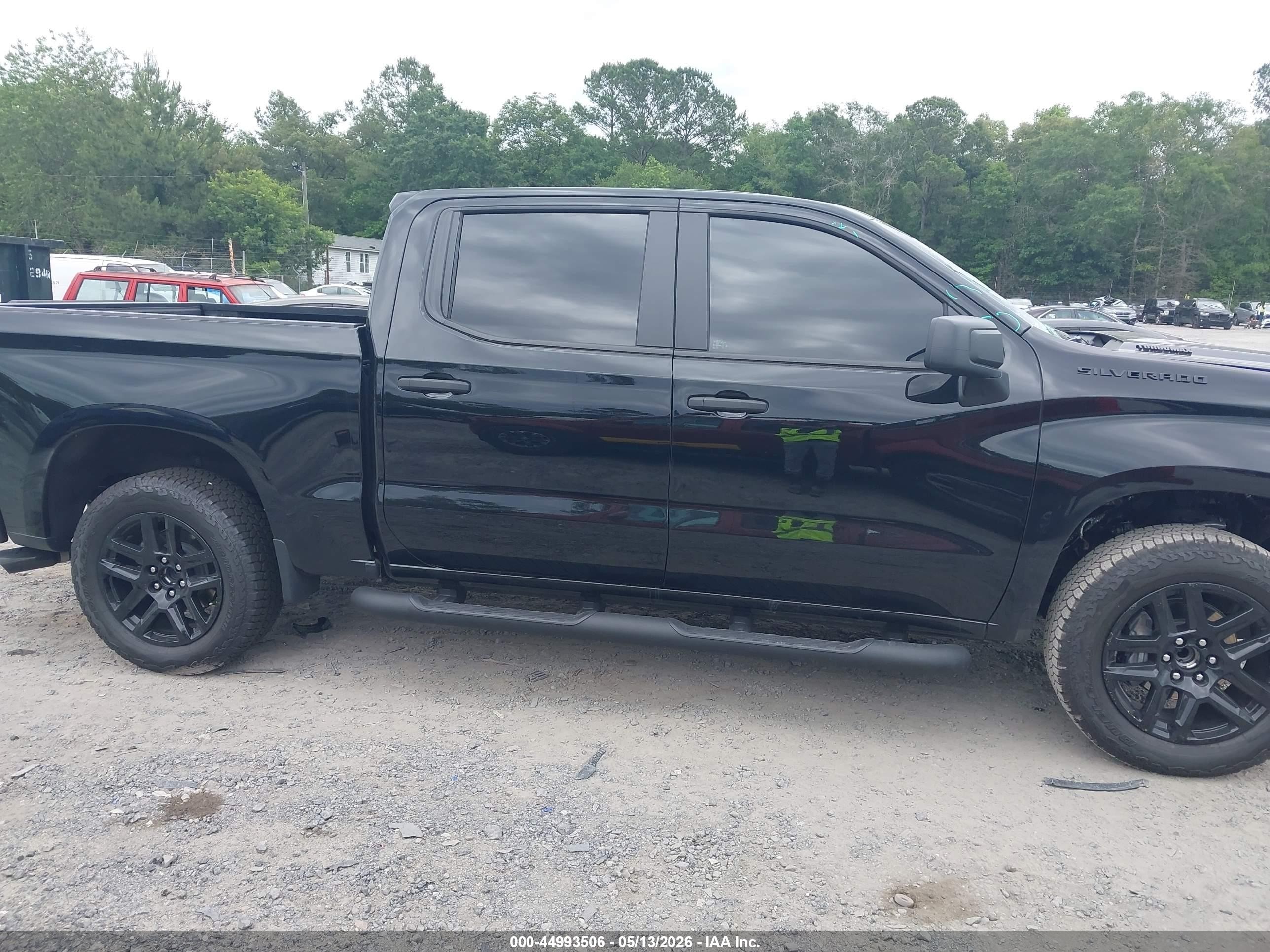 2026 Chevrolet Silverado 1500 2wd  Short Bed Custom Black vin: 3GCPABEK8TG188915