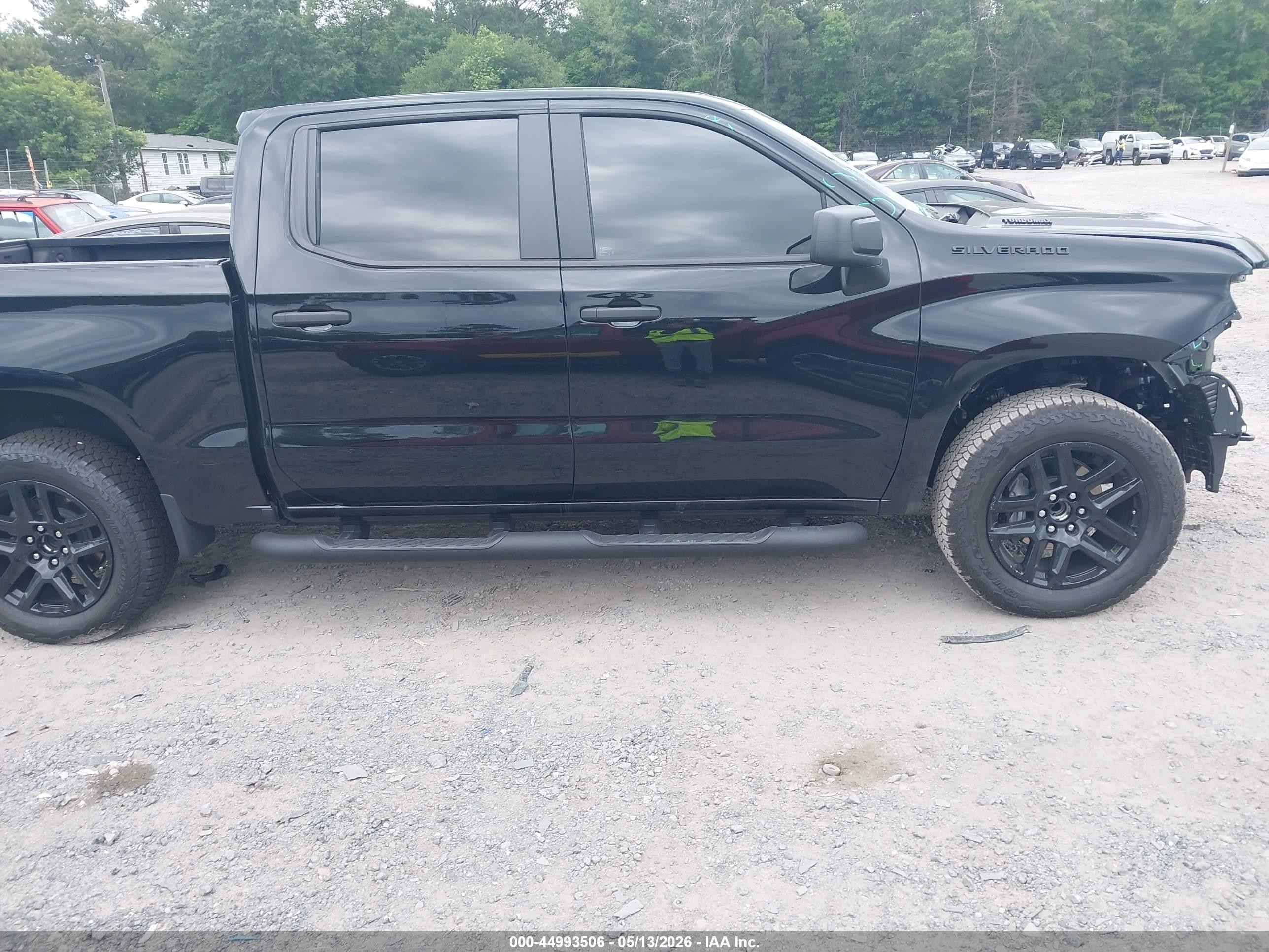 2026 Chevrolet Silverado 1500 2wd  Short Bed Custom Black vin: 3GCPABEK8TG188915