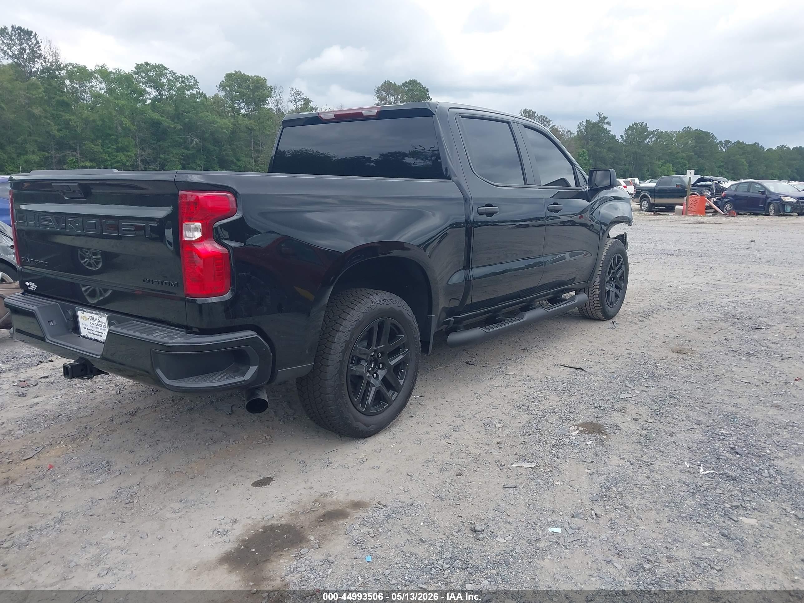 2026 Chevrolet Silverado 1500 2wd  Short Bed Custom Black vin: 3GCPABEK8TG188915
