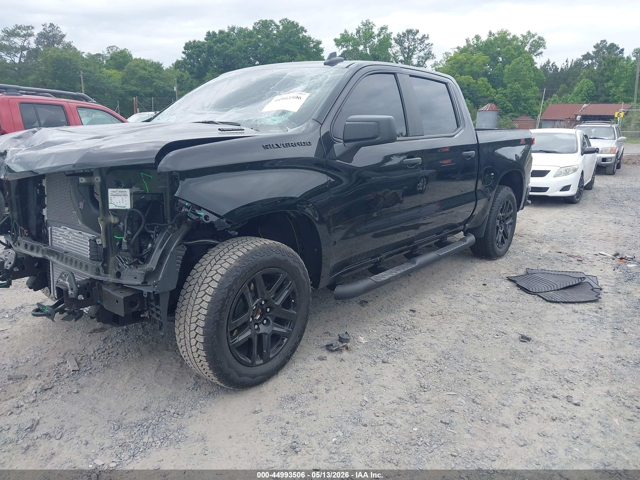 2026 Chevrolet Silverado 1500 2wd  Short Bed Custom Black vin: 3GCPABEK8TG188915