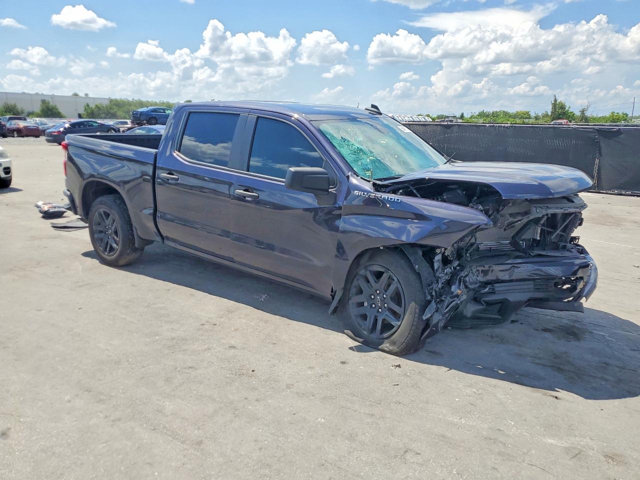 2023 Chevrolet Silverado C1500 Custom Угольный vin: 3GCPABEKXPG277343