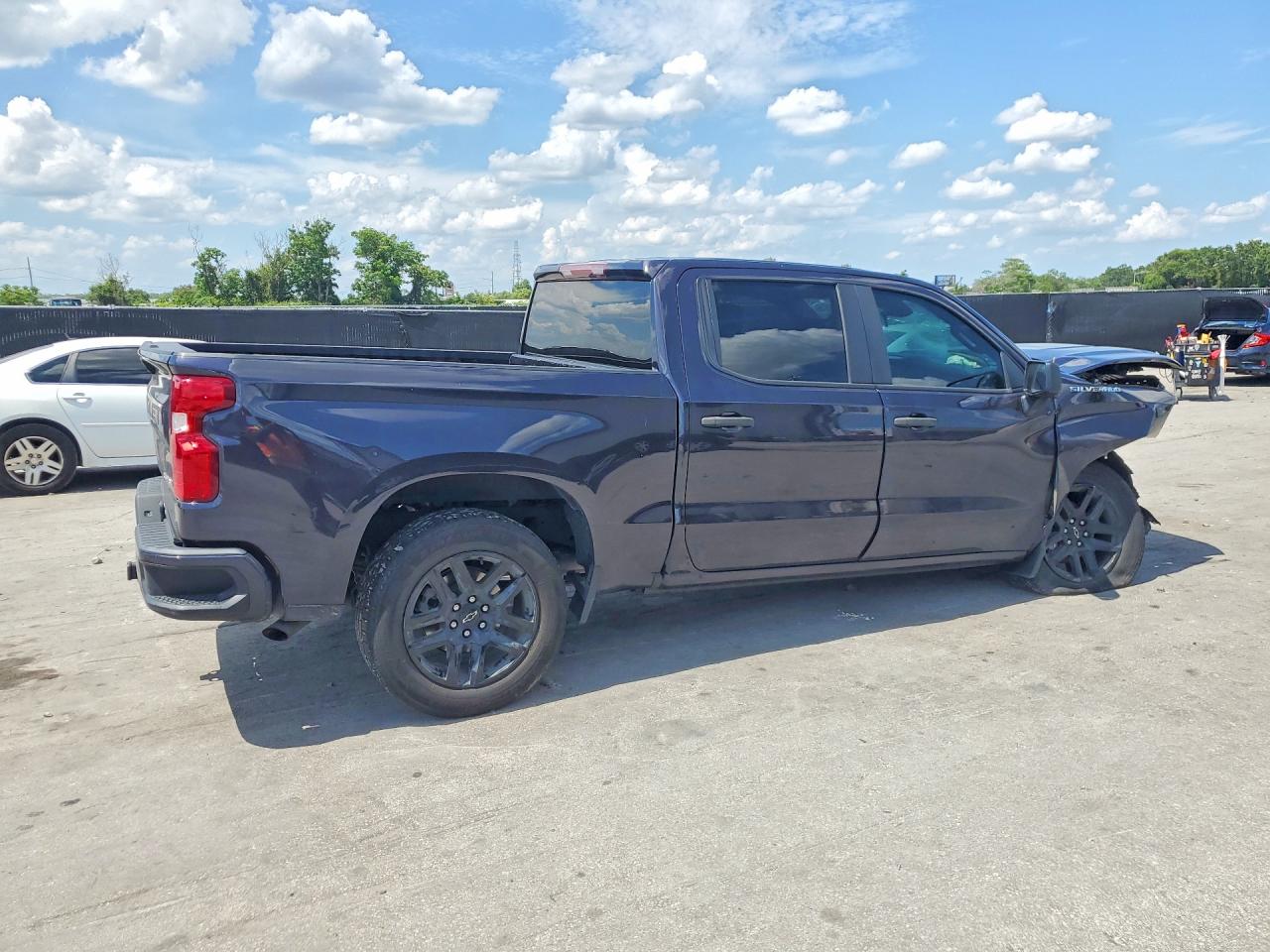 2023 Chevrolet Silverado C1500 Custom Угольный vin: 3GCPABEKXPG277343