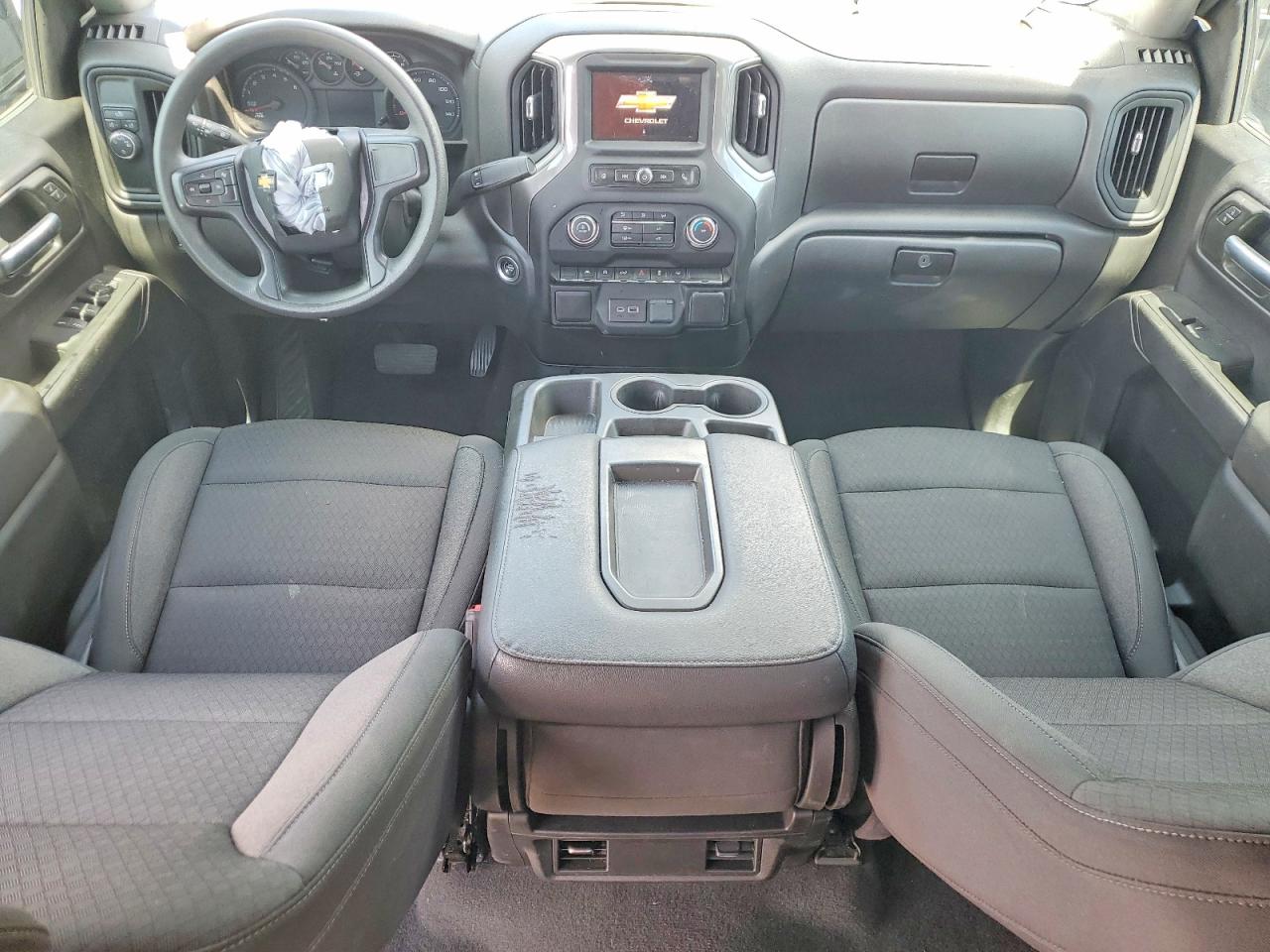 2023 Chevrolet Silverado C1500 Custom Угольный vin: 3GCPABEKXPG277343