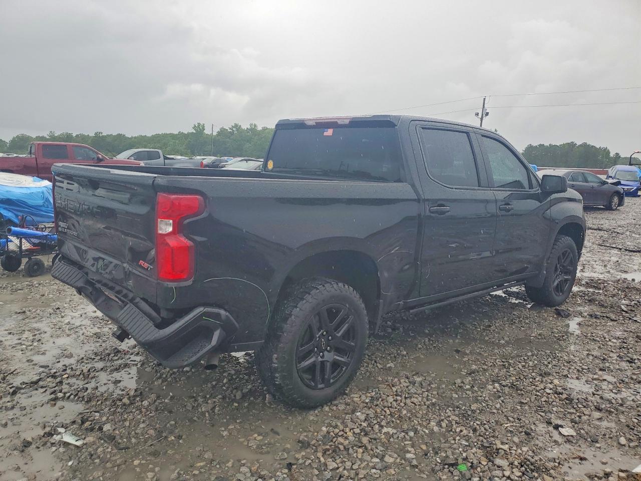 2022 Chevrolet Silverado C1500 Rst Black vin: 3GCPADED9NG613154