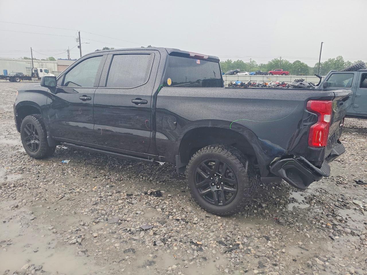 2022 Chevrolet Silverado C1500 Rst Black vin: 3GCPADED9NG613154