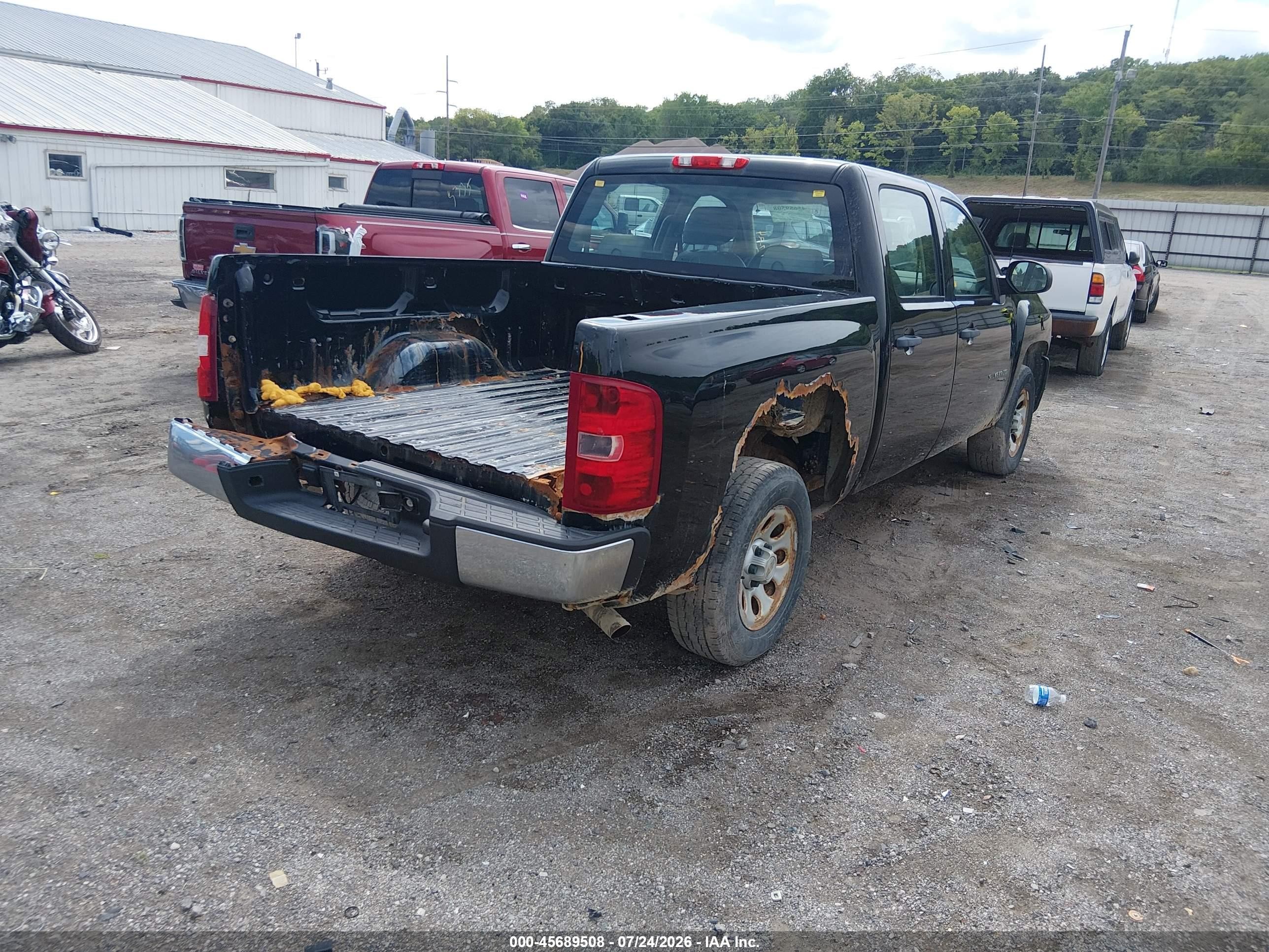 2012 Chevrolet Silverado 1500 Work Truck Black vin: 3GCPCPEA0CG268465