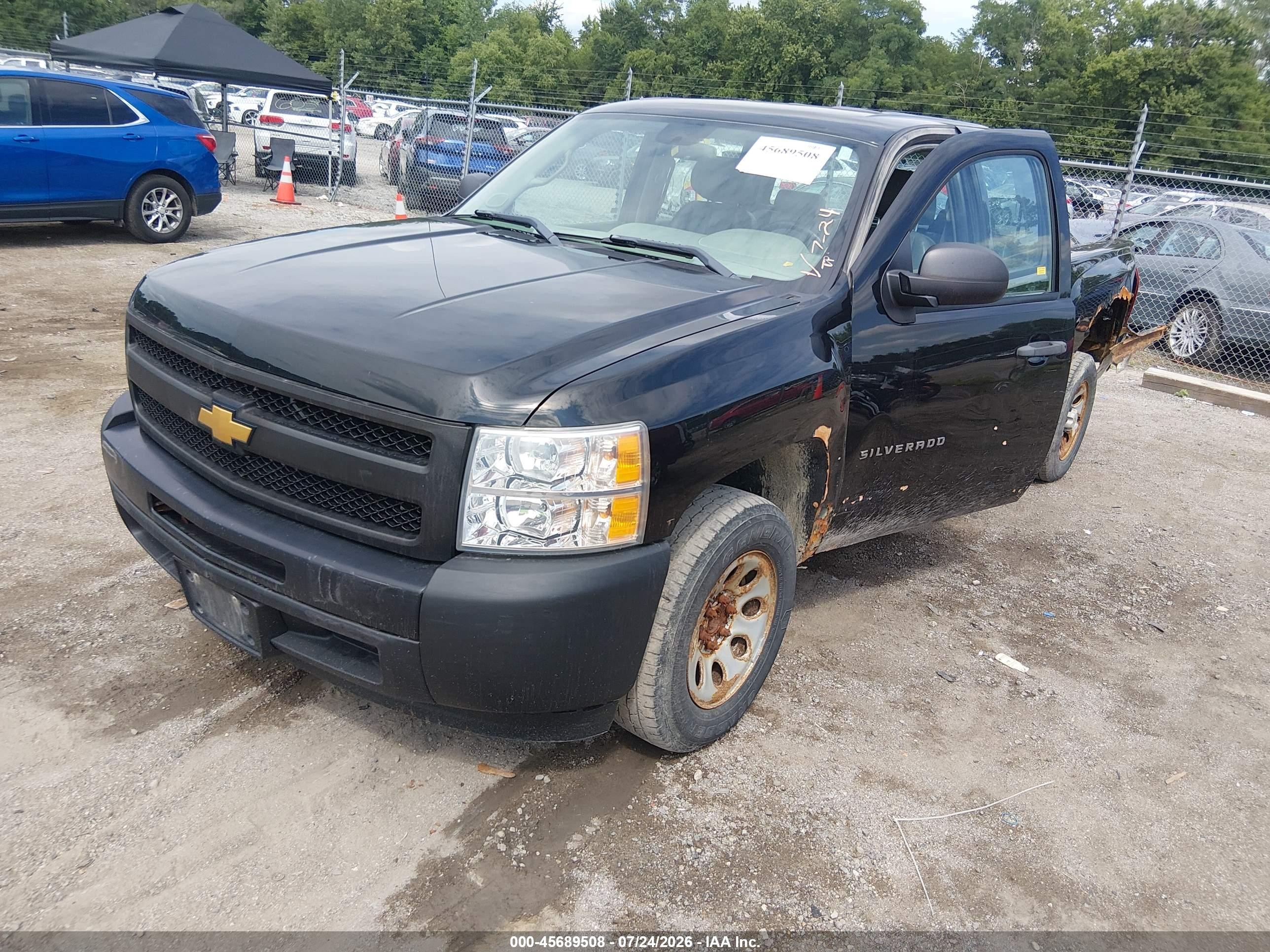 2012 Chevrolet Silverado 1500 Work Truck Black vin: 3GCPCPEA0CG268465
