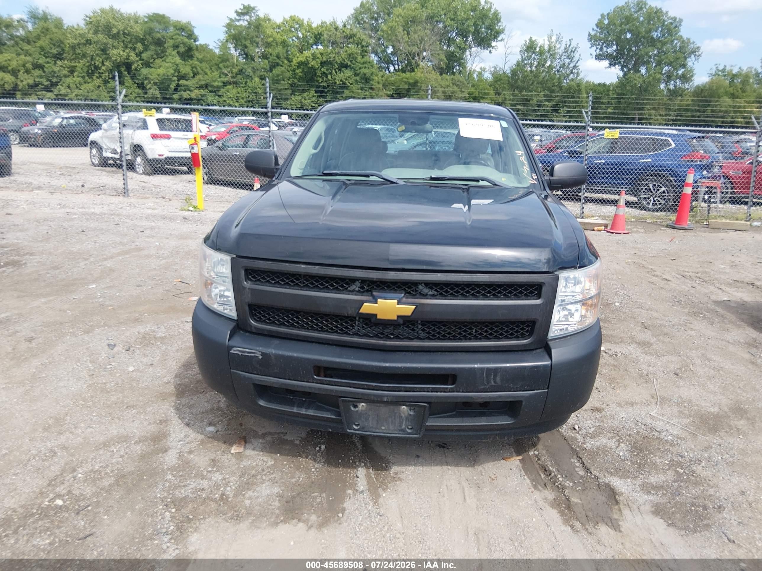 2012 Chevrolet Silverado 1500 Work Truck Black vin: 3GCPCPEA0CG268465