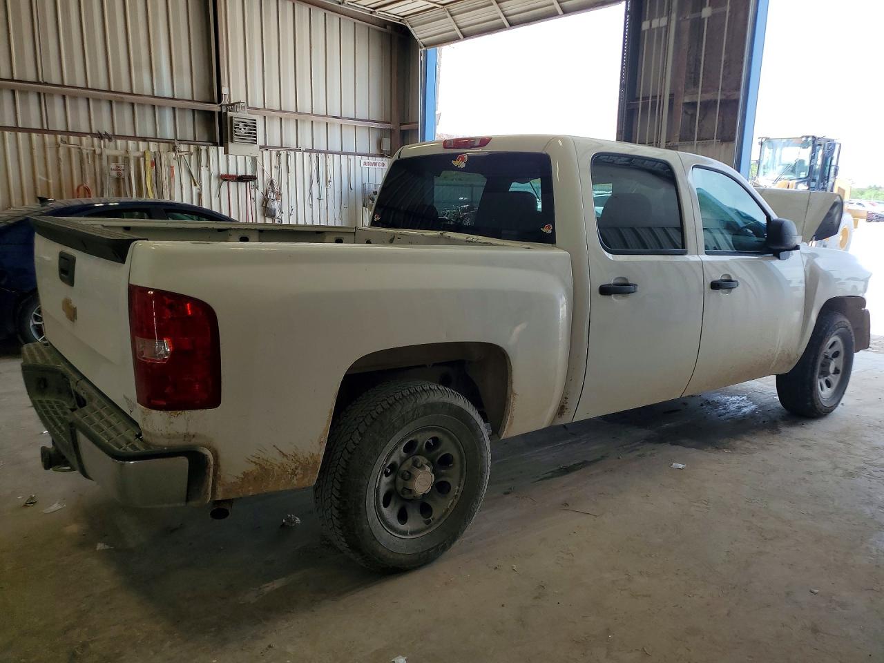 2013 Chevrolet Silverado C1500 White vin: 3GCPCPEA8DG321575