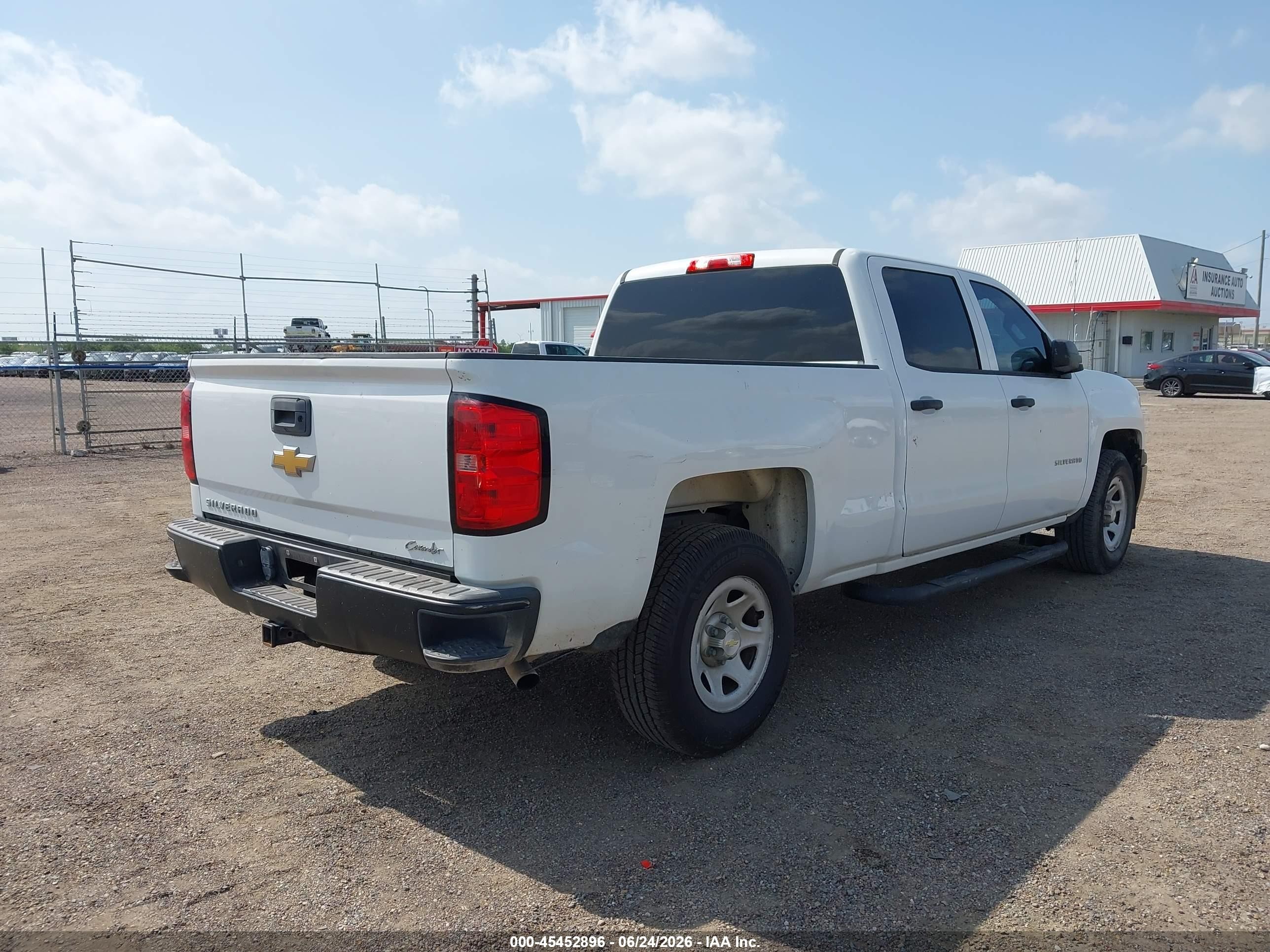 2015 Chevrolet Silverado 1500 Work Truck White vin: 3GCPCPEC4FG405297