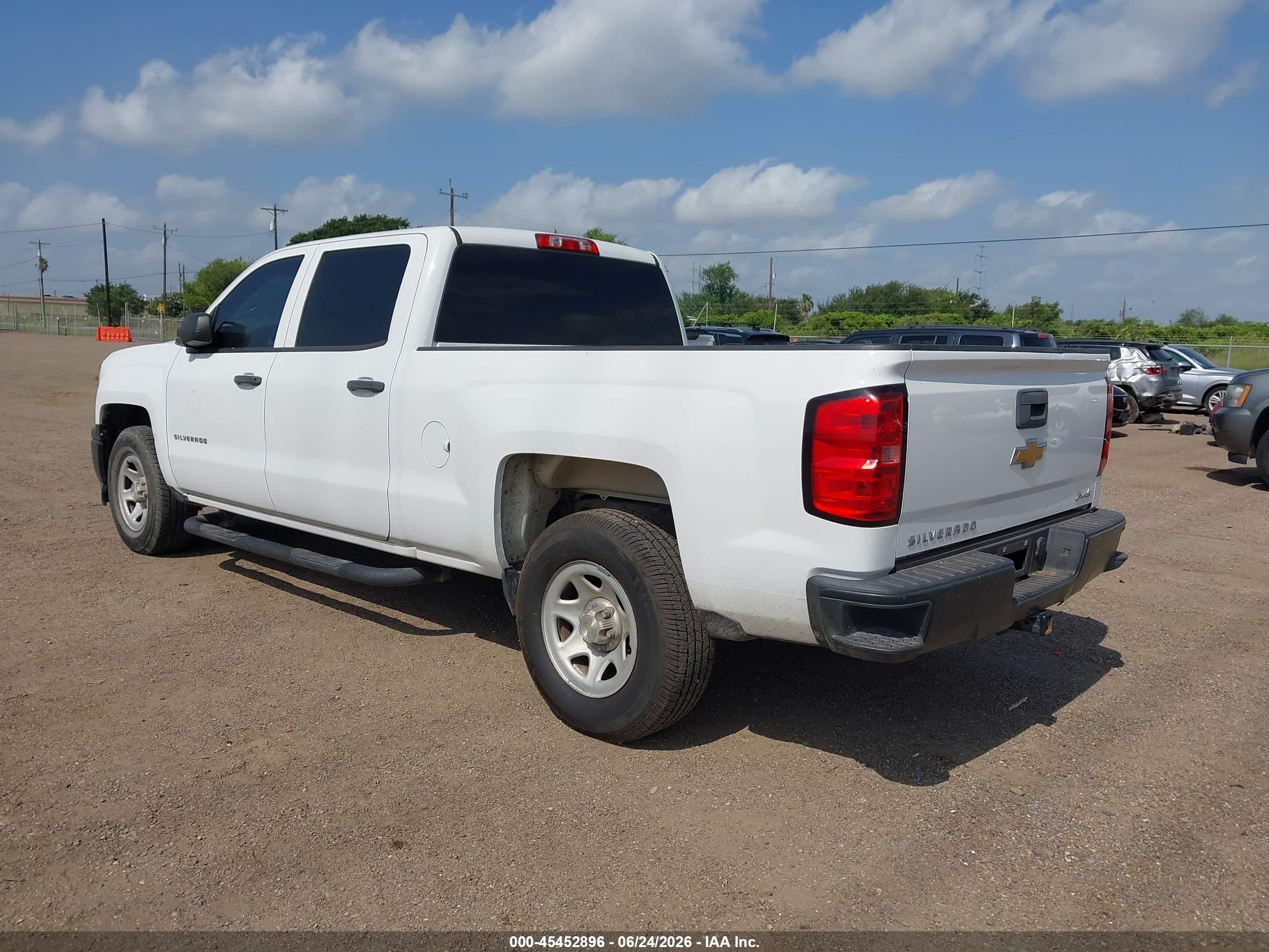 2015 Chevrolet Silverado 1500 Work Truck White vin: 3GCPCPEC4FG405297