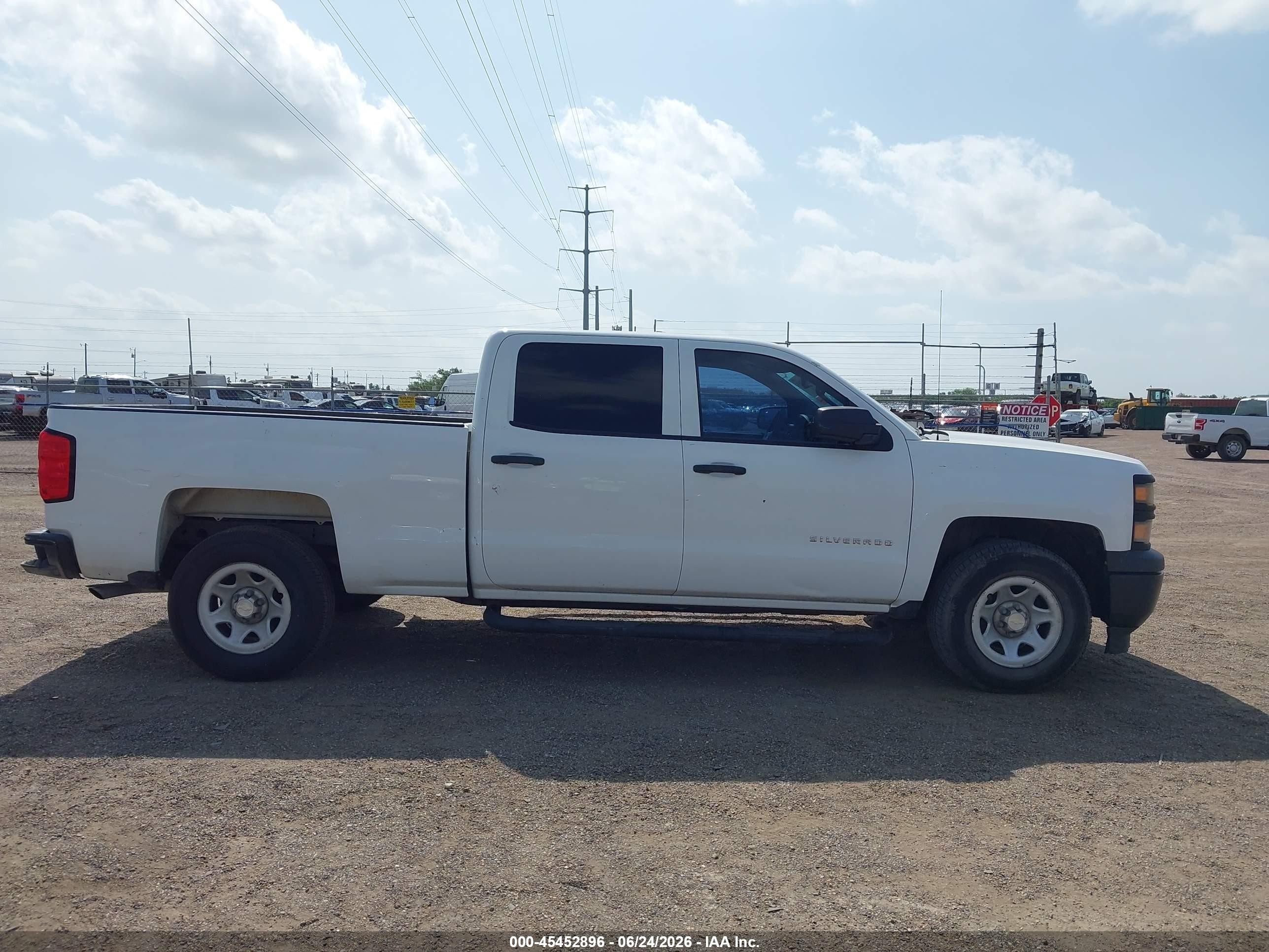 2015 Chevrolet Silverado 1500 Work Truck White vin: 3GCPCPEC4FG405297