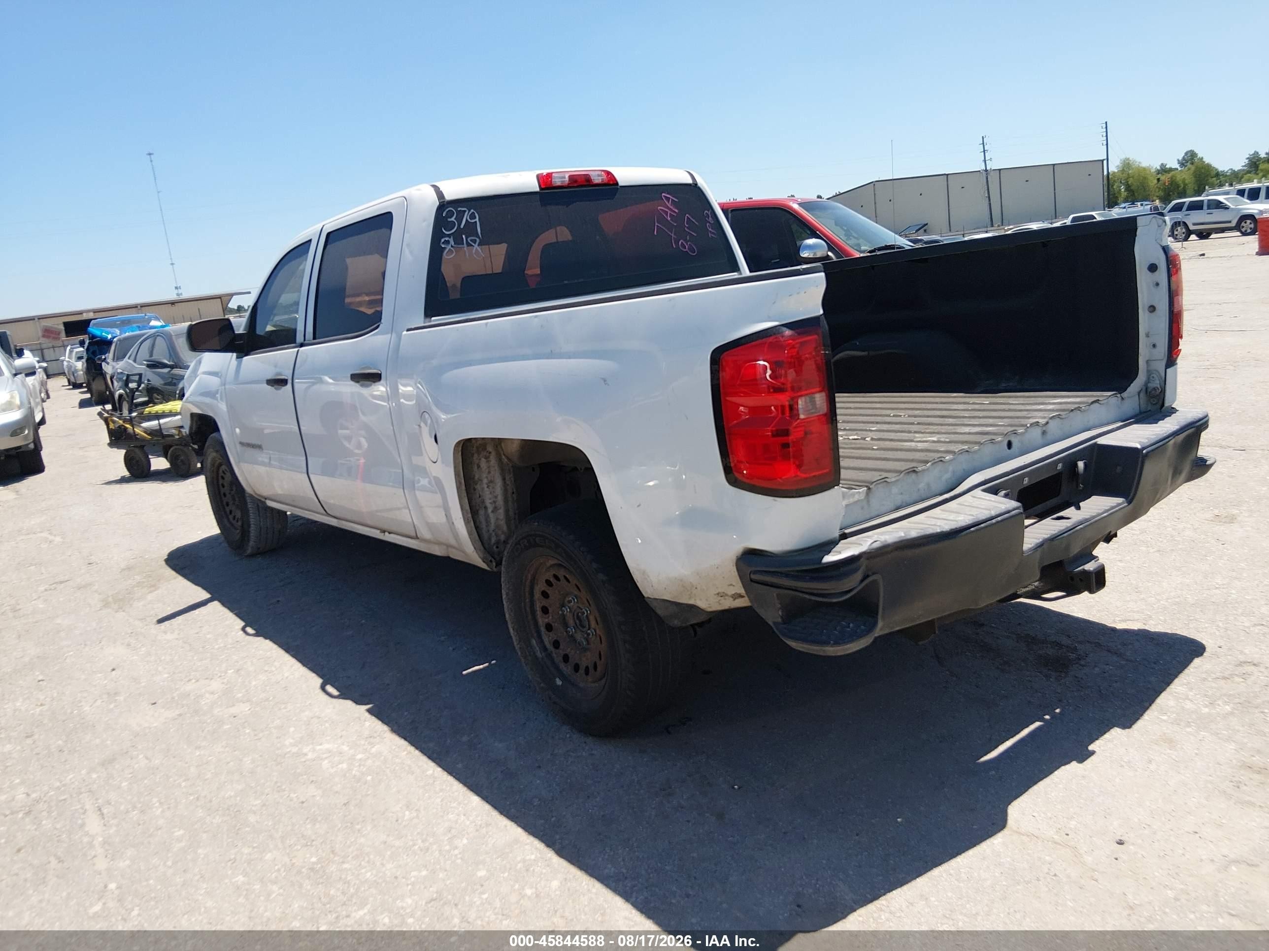 2014 Chevrolet Silverado 1500 Work Truck White vin: 3GCPCPEC6EG379848
