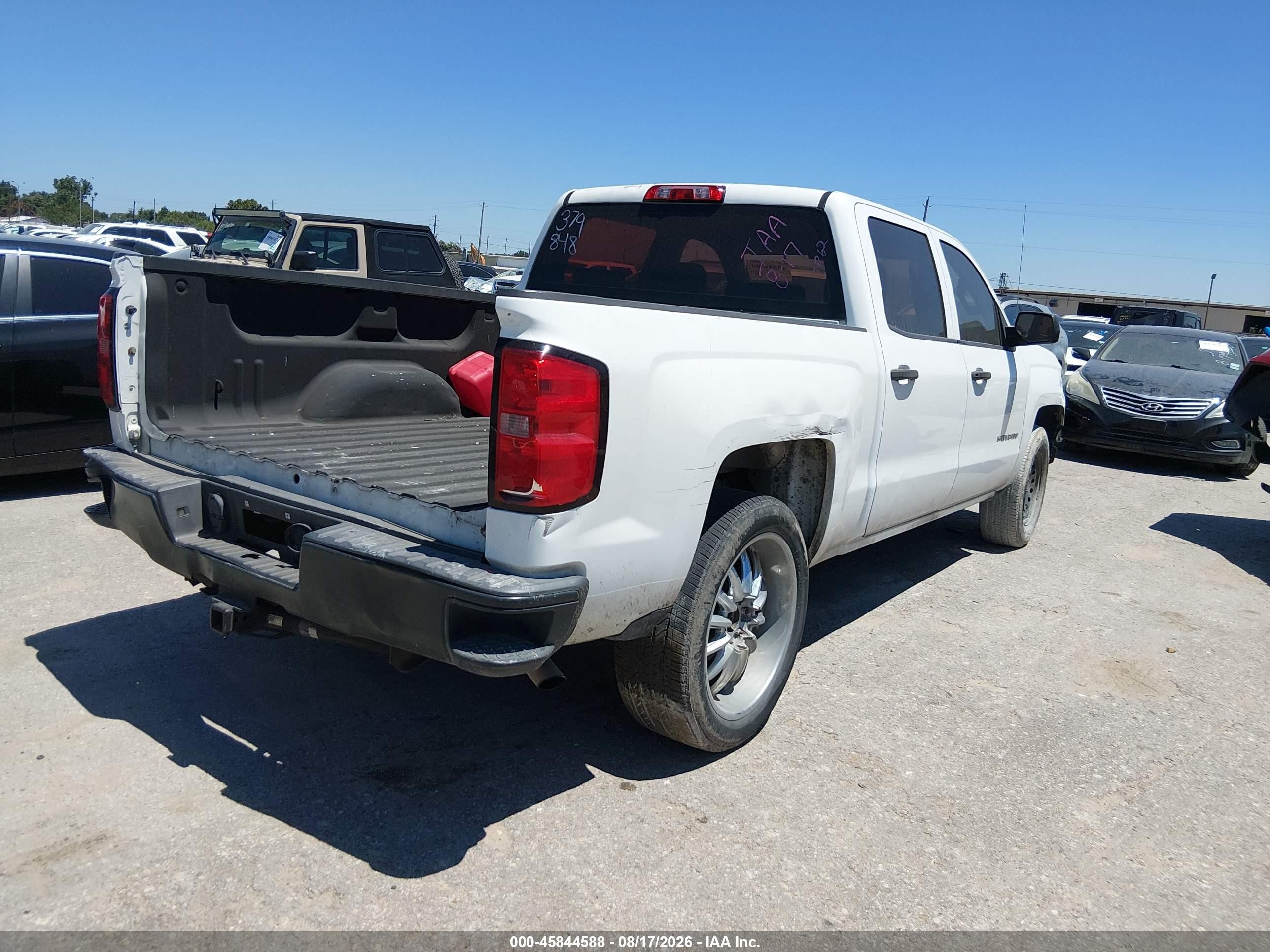 2014 Chevrolet Silverado 1500 Work Truck White vin: 3GCPCPEC6EG379848