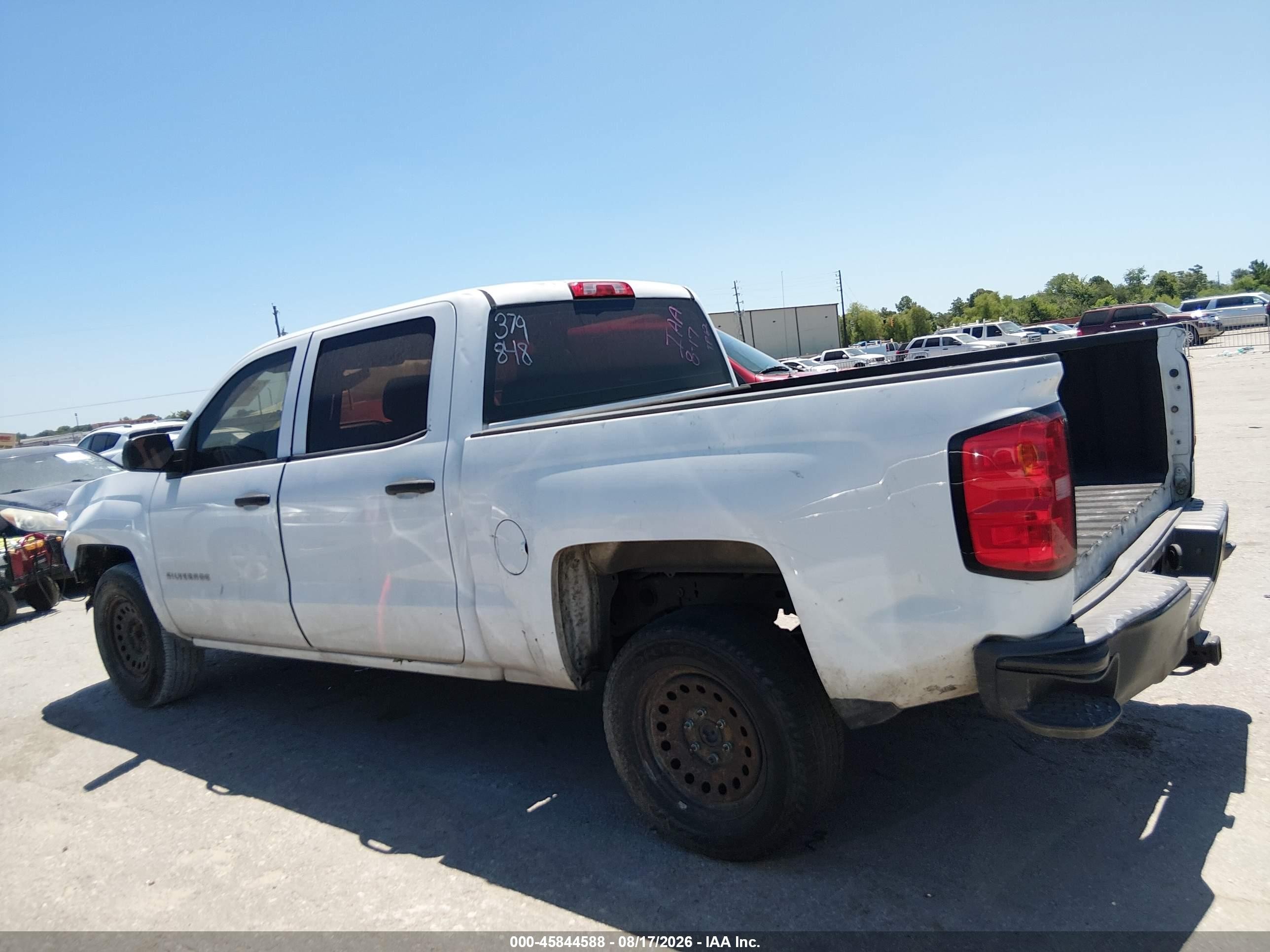 2014 Chevrolet Silverado 1500 Work Truck White vin: 3GCPCPEC6EG379848