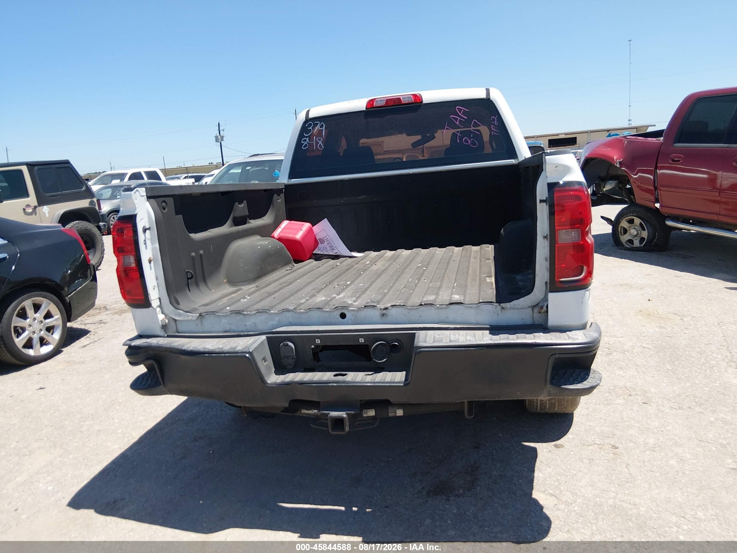 2014 Chevrolet Silverado 1500 Work Truck White vin: 3GCPCPEC6EG379848