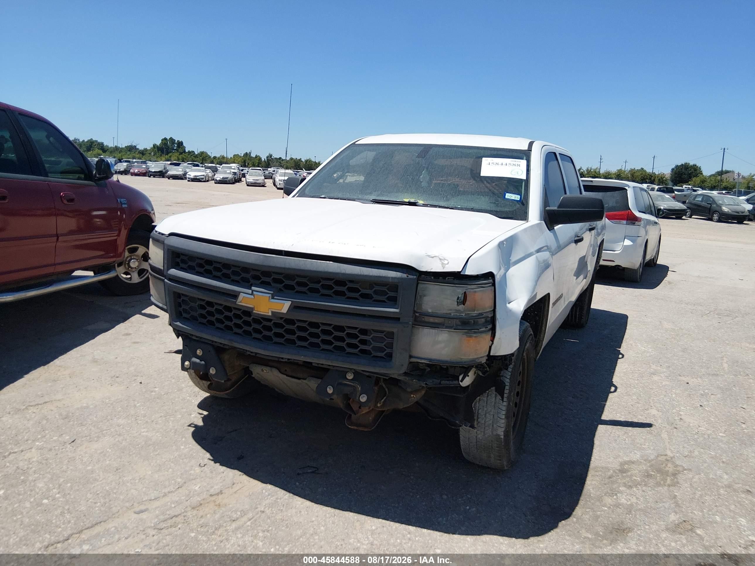 2014 Chevrolet Silverado 1500 Work Truck White vin: 3GCPCPEC6EG379848