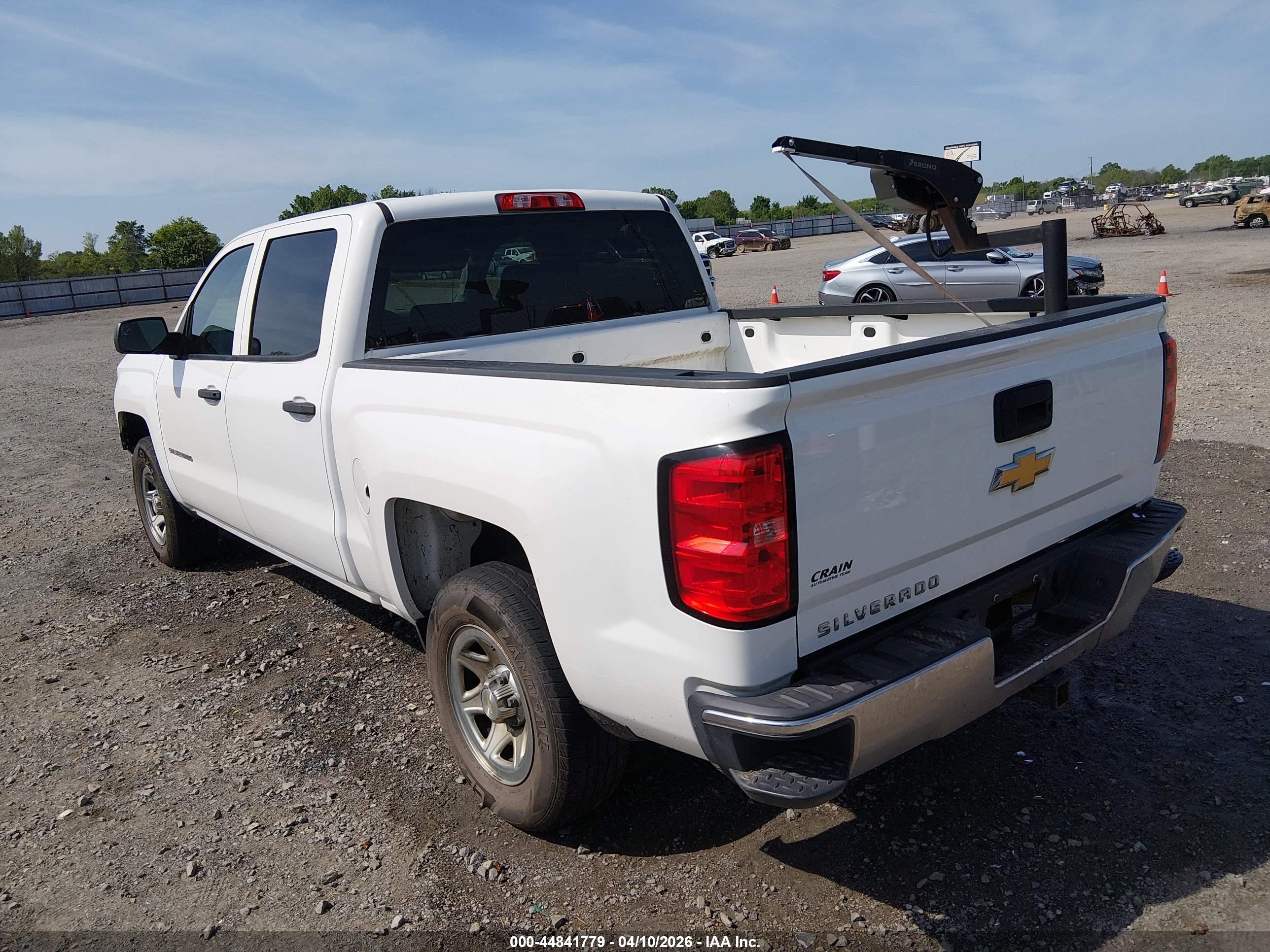 2015 Chevrolet Silverado 1500 Ls White vin: 3GCPCPEC7FG411966