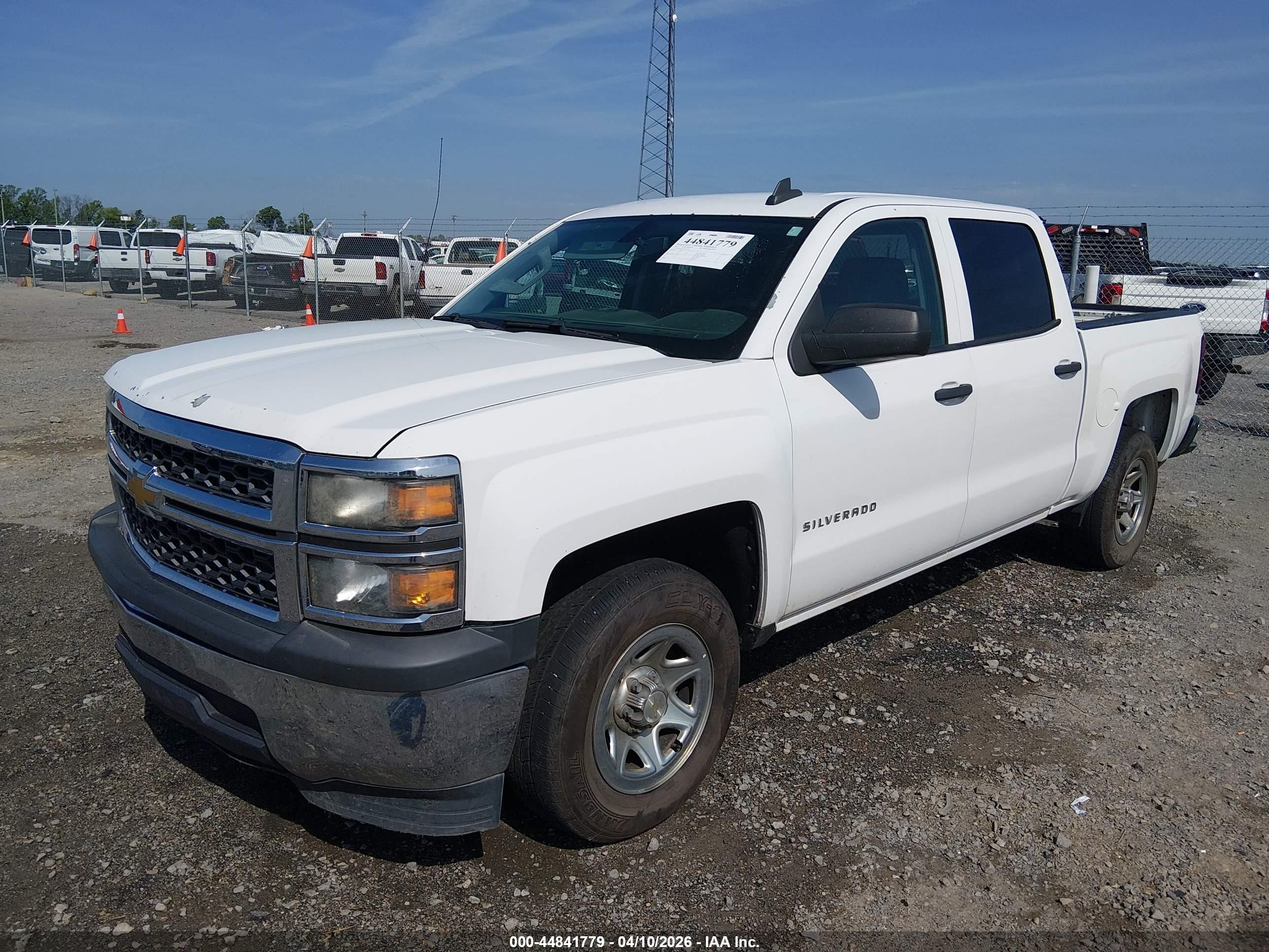 2015 Chevrolet Silverado 1500 Ls White vin: 3GCPCPEC7FG411966