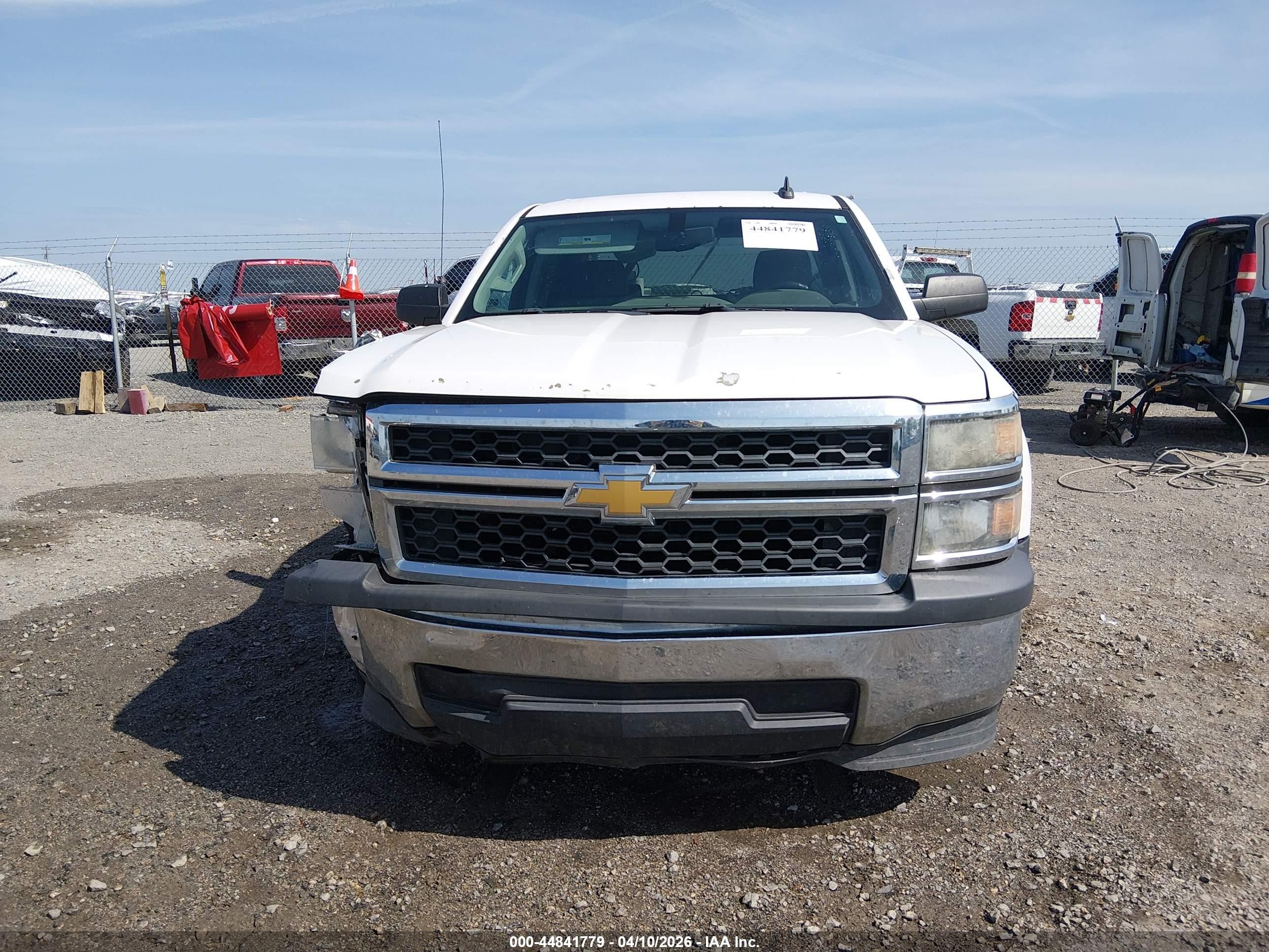 2015 Chevrolet Silverado 1500 Ls White vin: 3GCPCPEC7FG411966