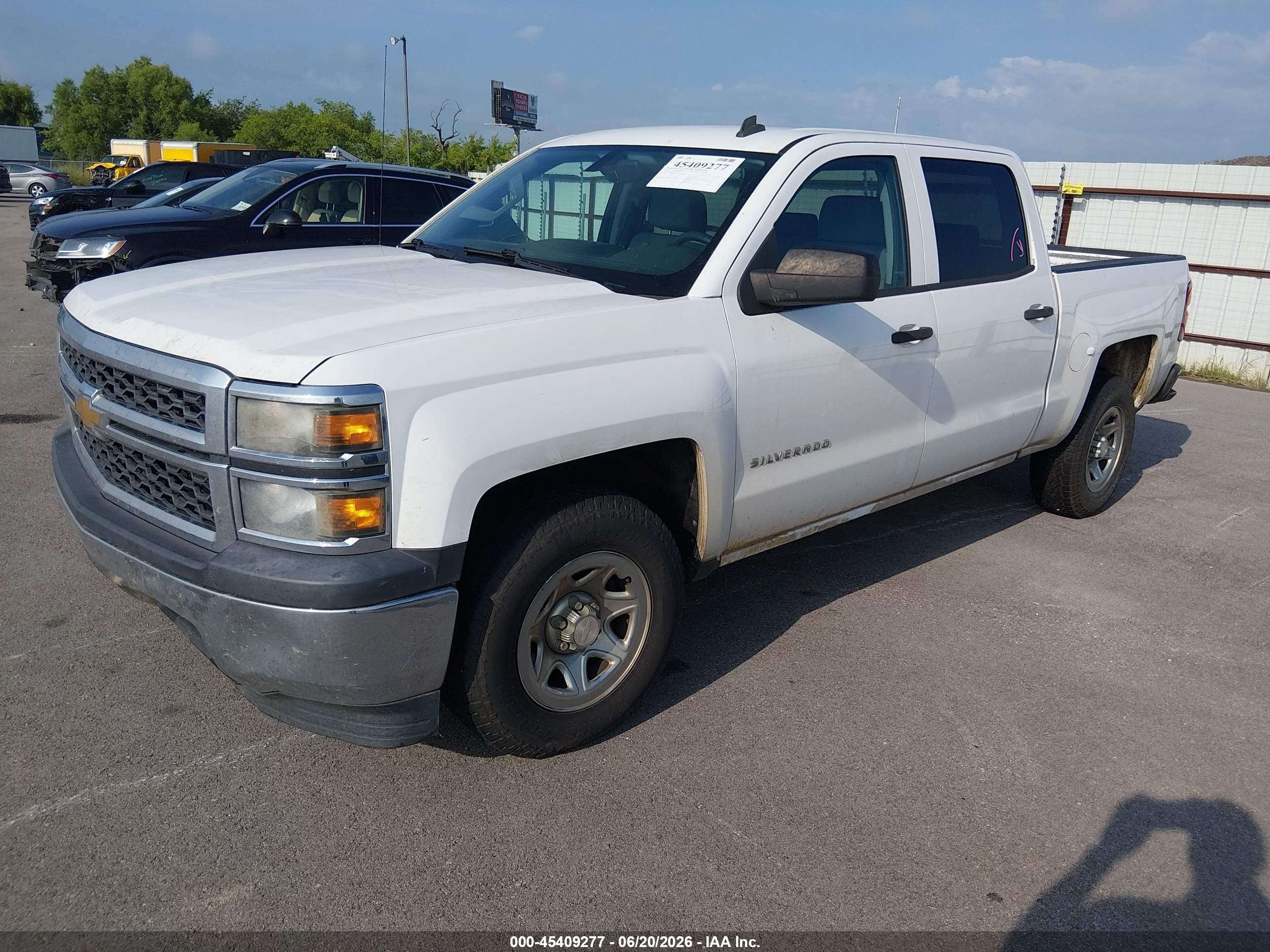 2014 Chevrolet Silverado 1500 Work Truck Белый vin: 3GCPCPEC9EG250471