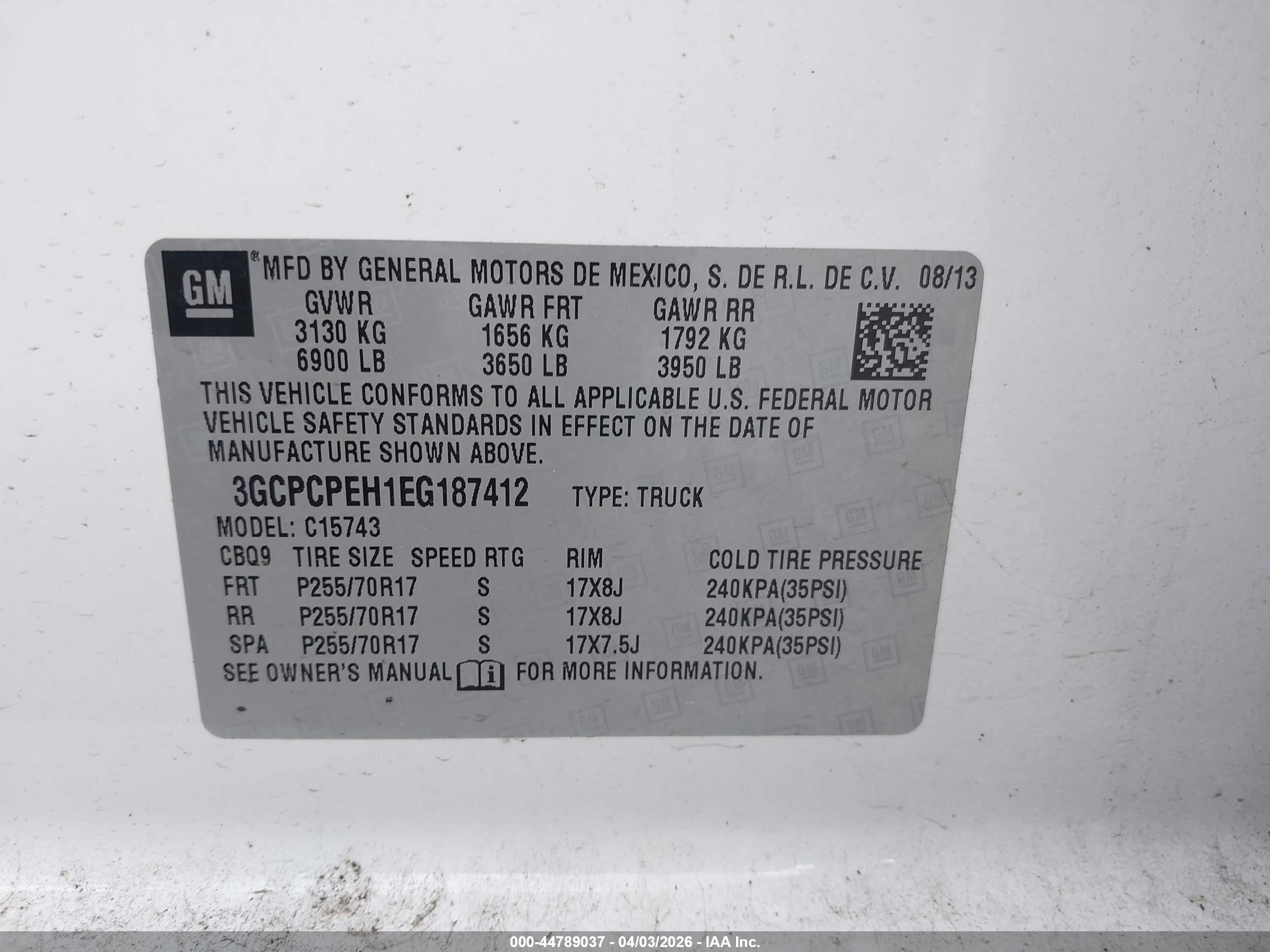 2014 Chevrolet Silverado 1500 Work Truck 1wt Белый vin: 3GCPCPEH1EG187412