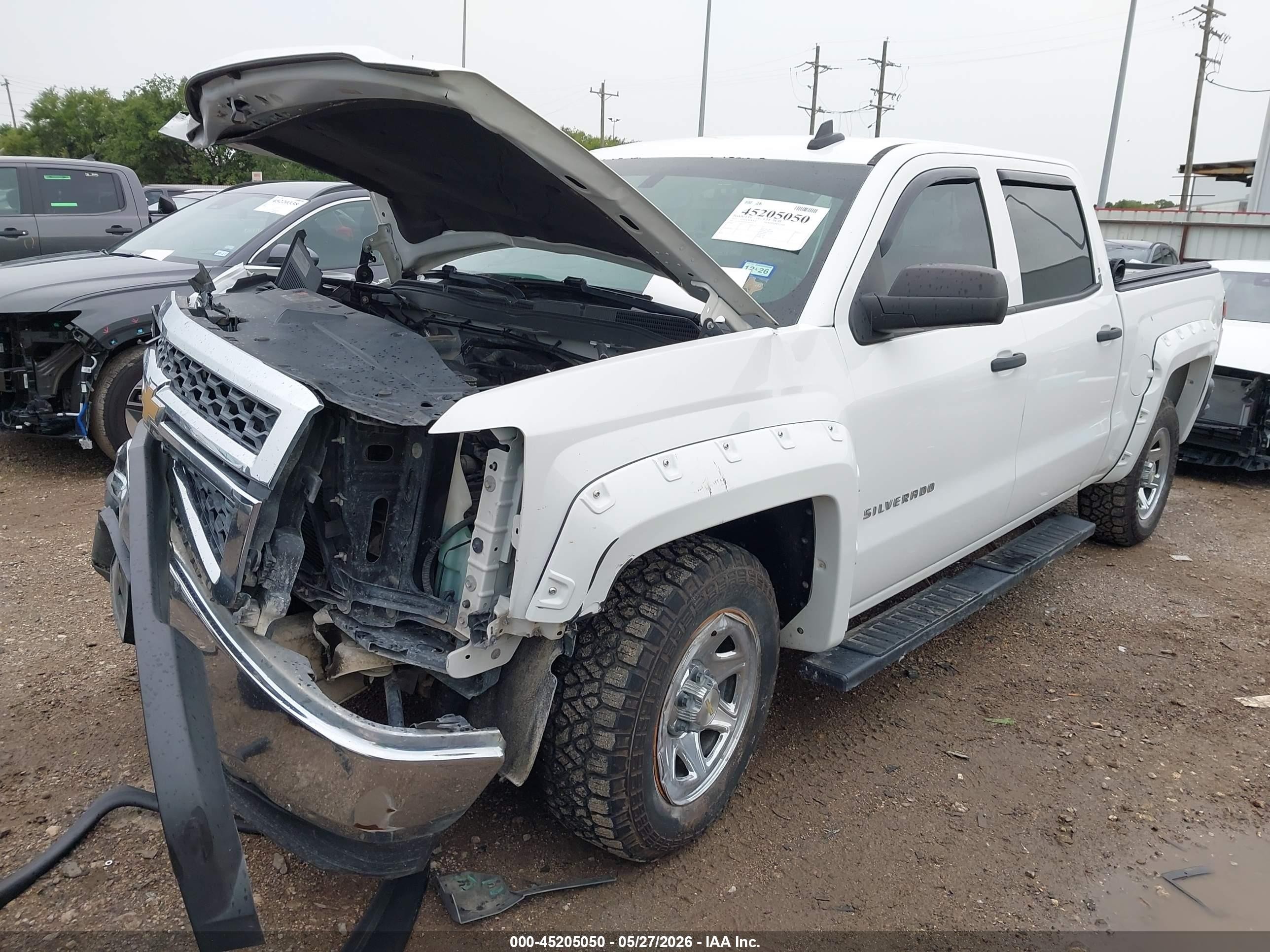2015 Chevrolet Silverado 1500 Ls White vin: 3GCPCPEH1FG300227