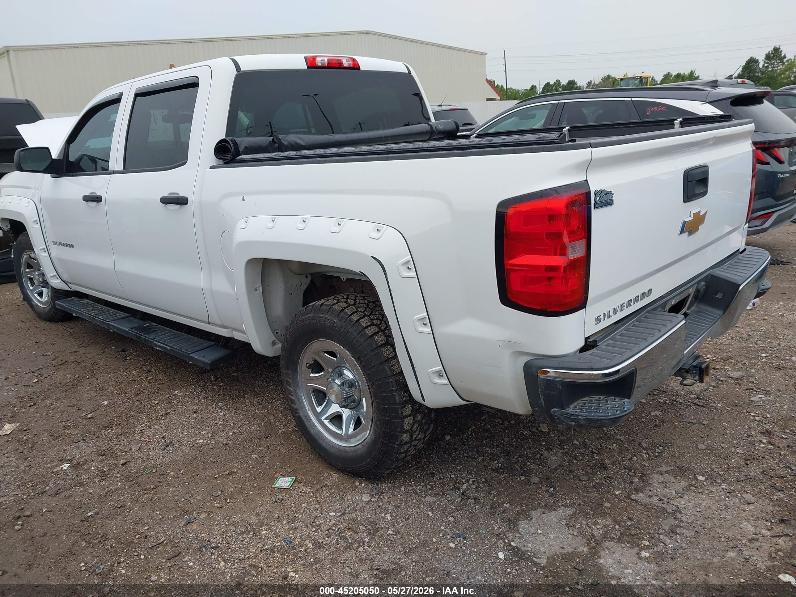 2015 Chevrolet Silverado 1500 Ls White vin: 3GCPCPEH1FG300227