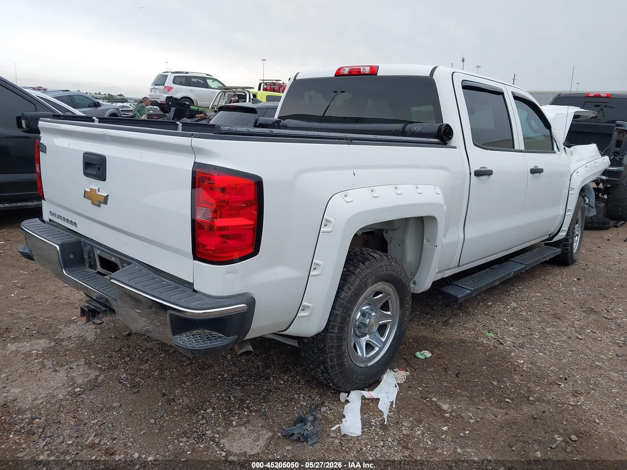 2015 Chevrolet Silverado 1500 Ls White vin: 3GCPCPEH1FG300227