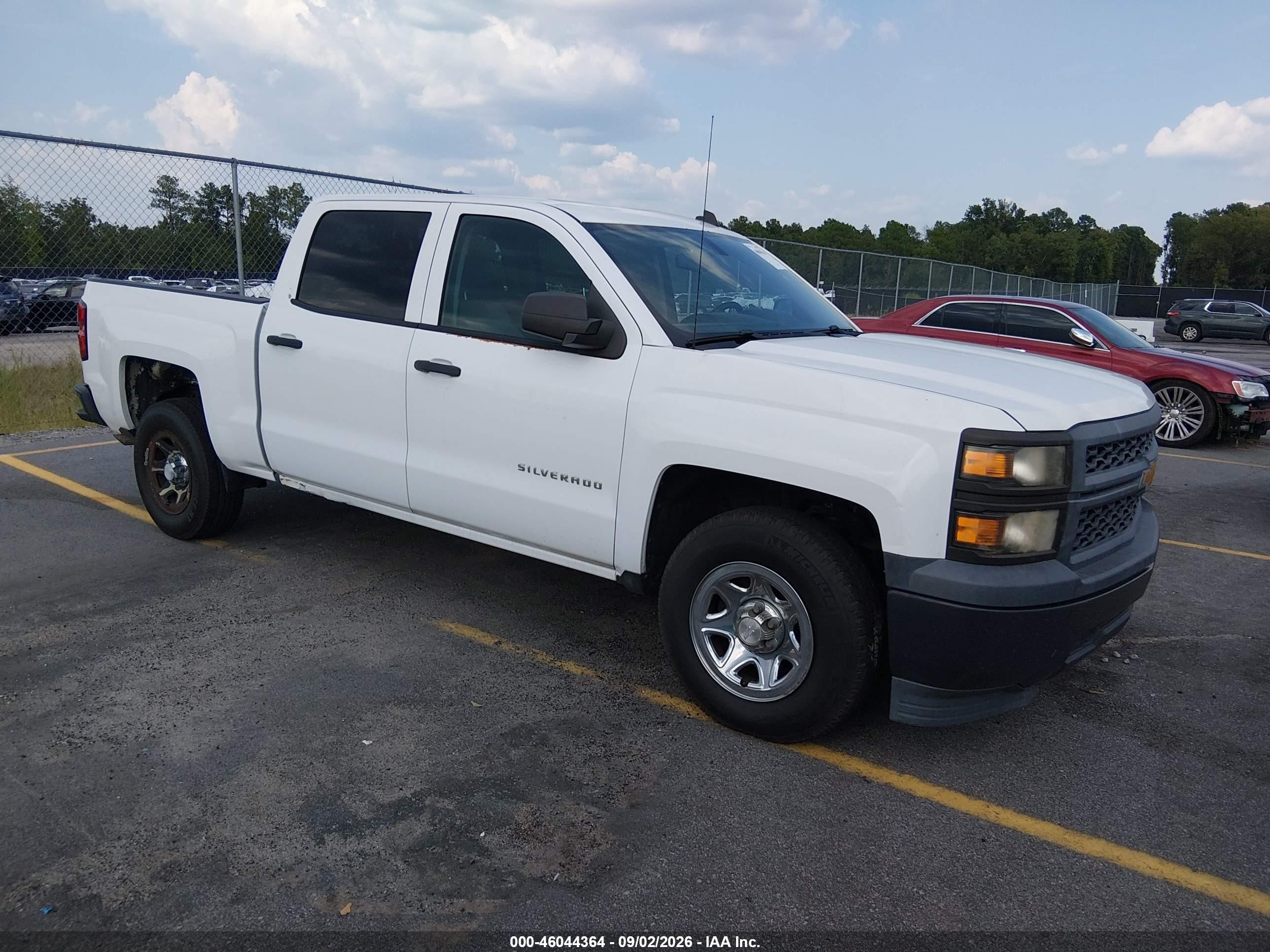 2014 Chevrolet Silverado 1500 Work Truck 2wt White vin: 3GCPCPEH5EG203059