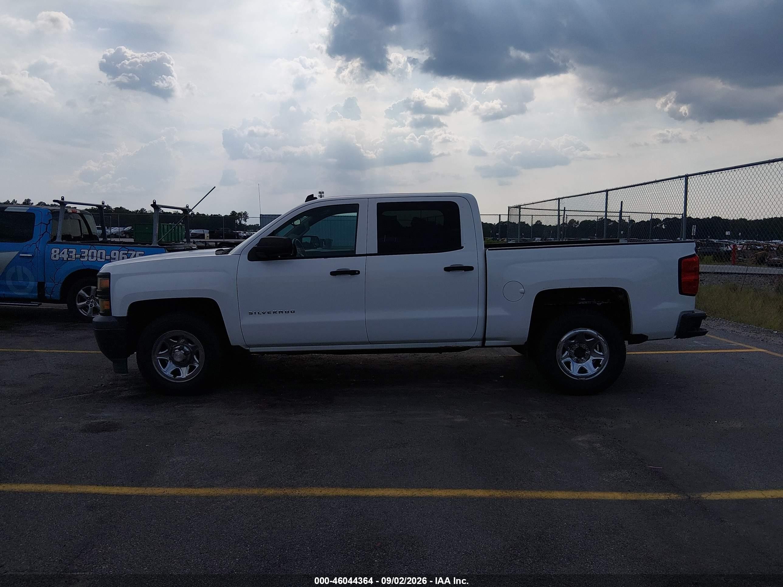 2014 Chevrolet Silverado 1500 Work Truck 2wt White vin: 3GCPCPEH5EG203059
