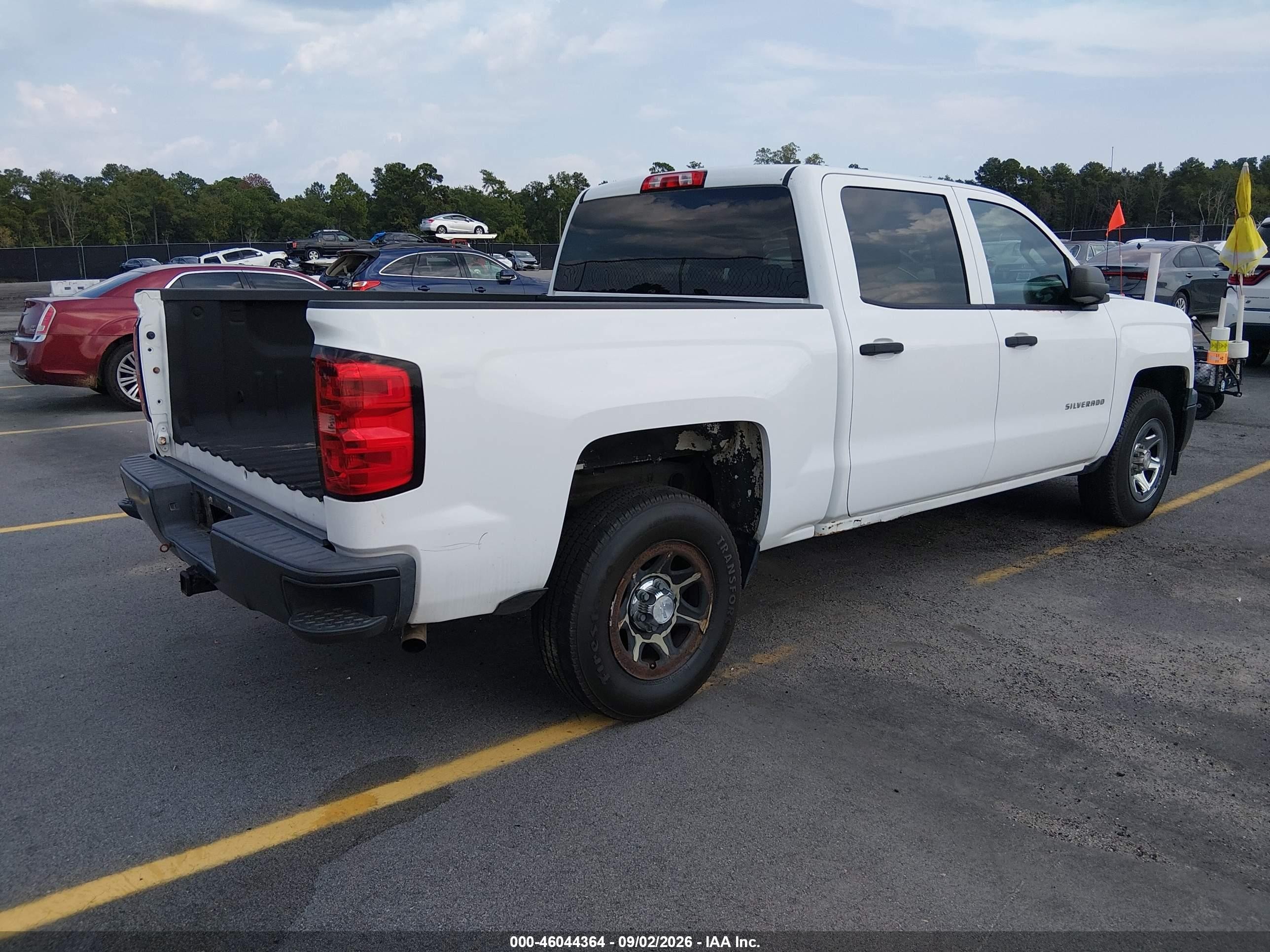 2014 Chevrolet Silverado 1500 Work Truck 2wt White vin: 3GCPCPEH5EG203059