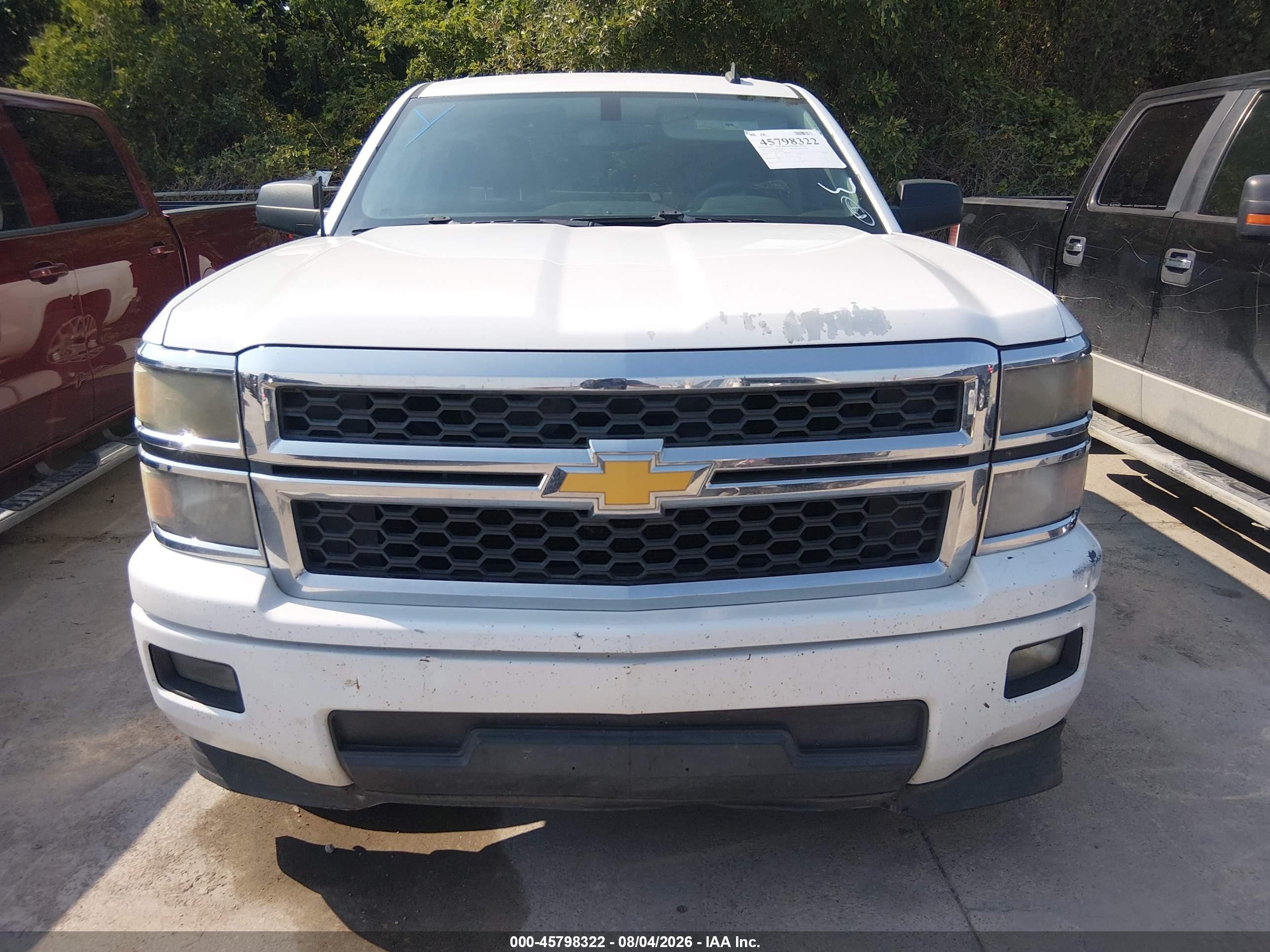 2014 Chevrolet Silverado 1500 Work Truck White vin: 3GCPCPEH7EG190007